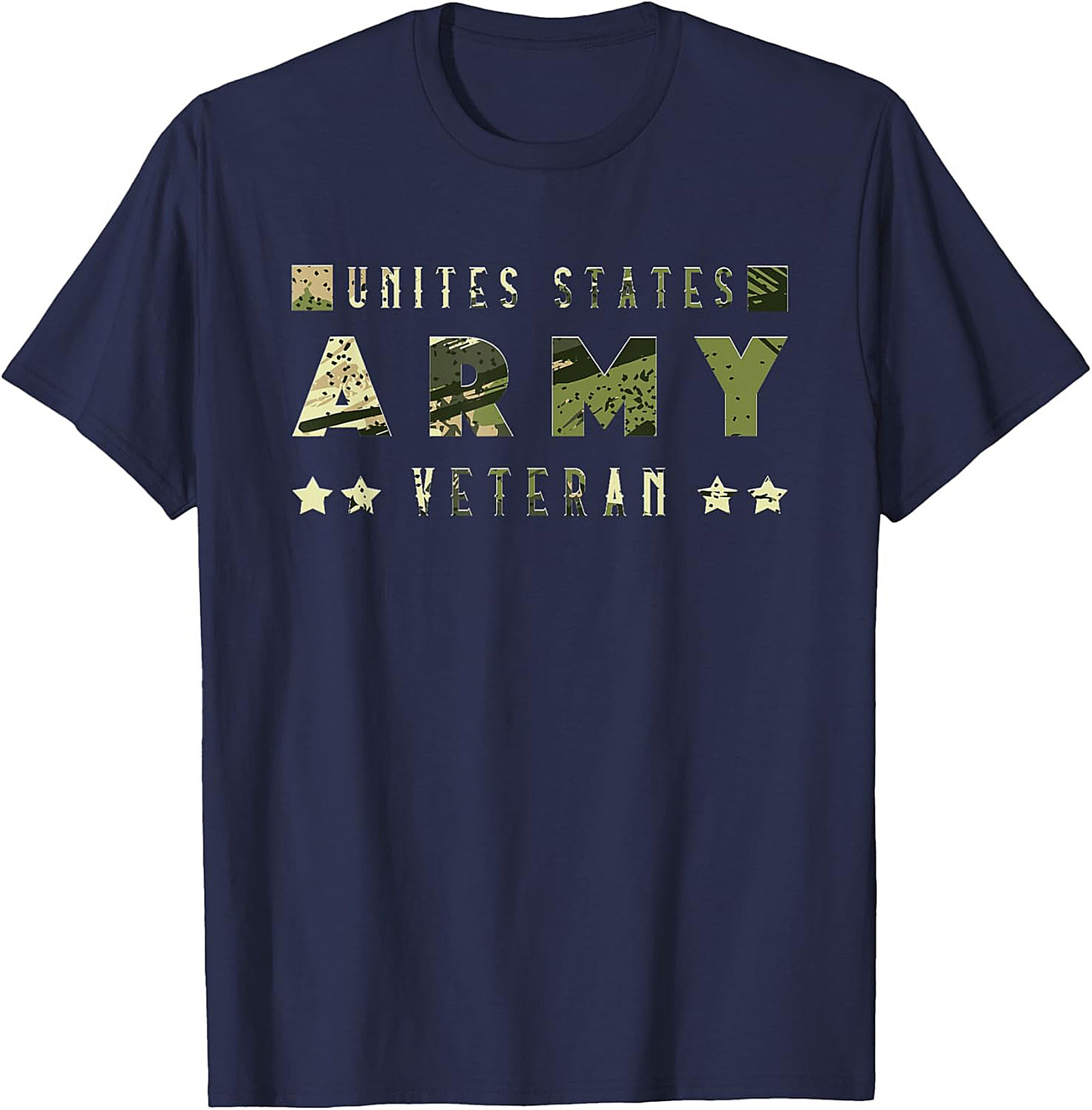 Army Veteran T-Shirt - Camo Graphic Tee | U.S. Pride