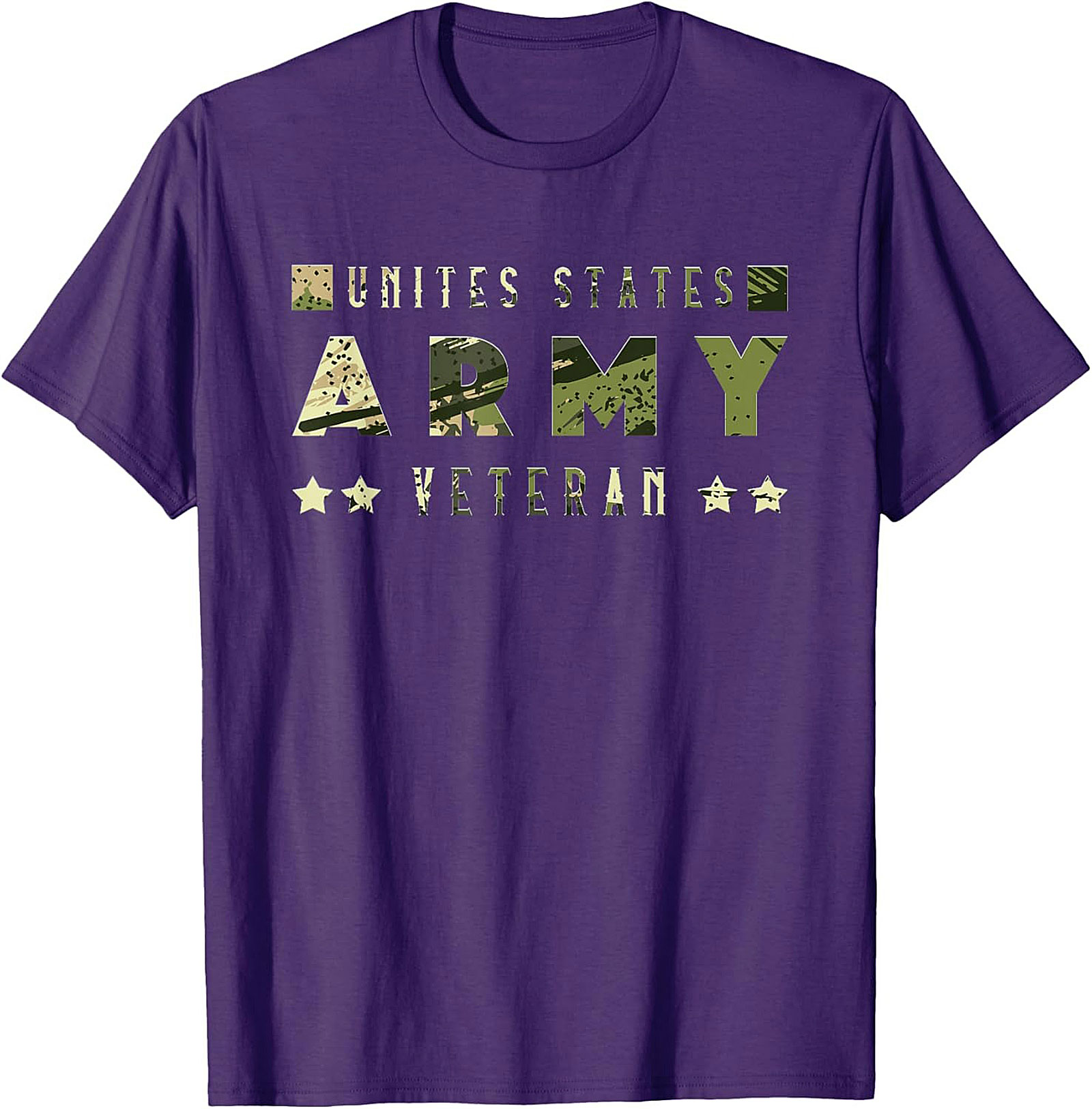 Army Veteran T-Shirt - Camo Graphic Tee | U.S. Pride