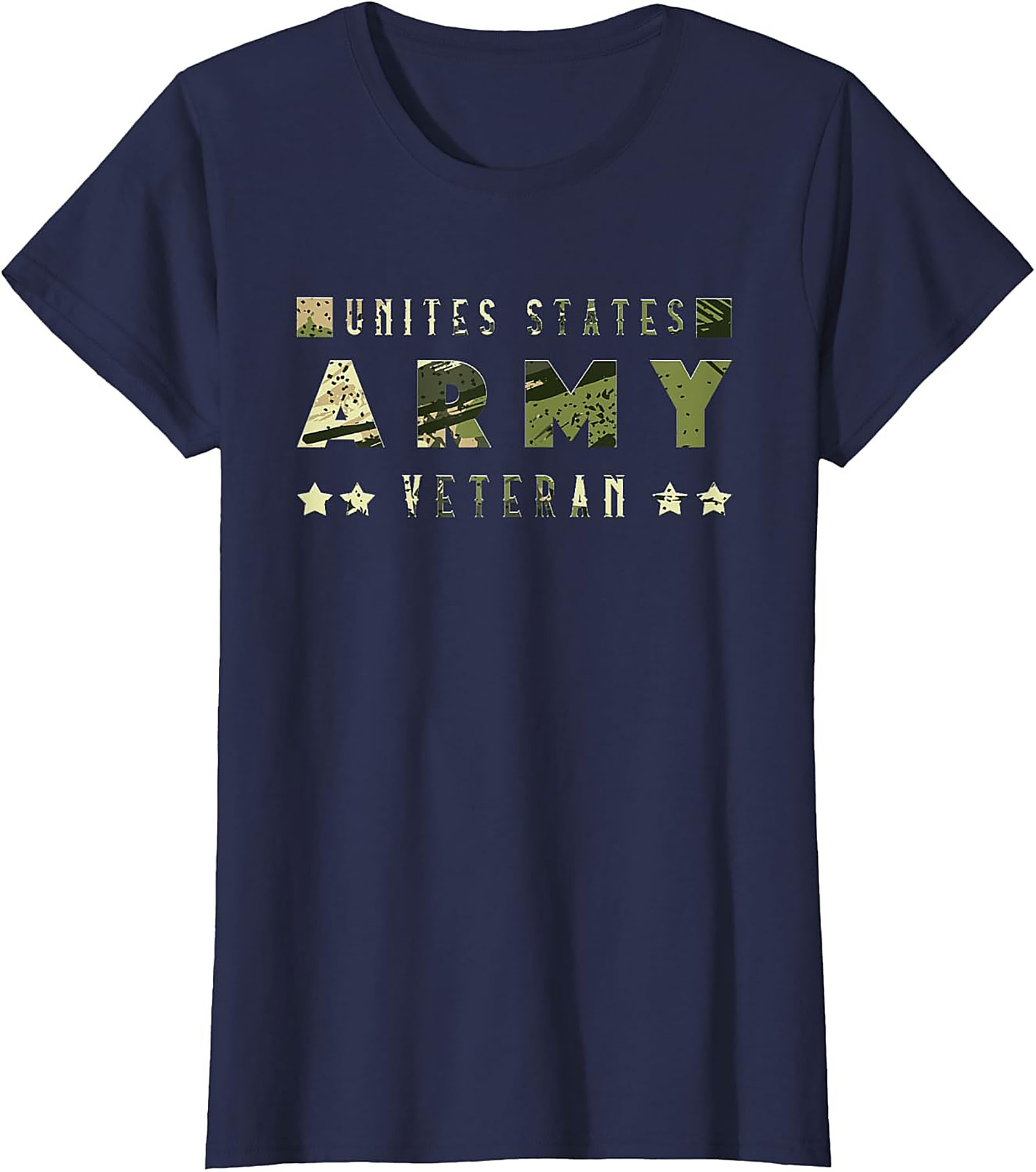 Army Veteran T-Shirt - Camo Graphic Tee | U.S. Pride