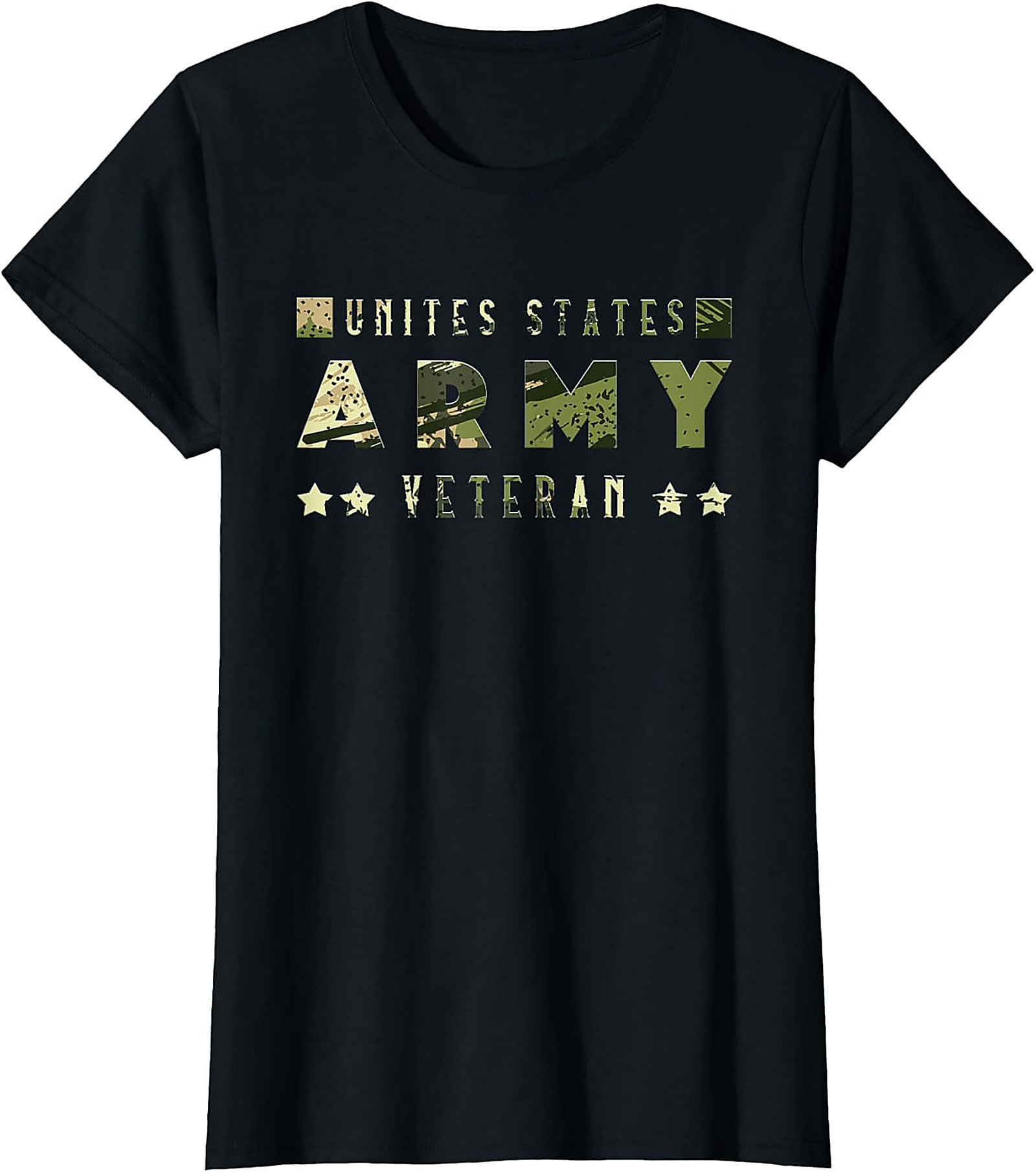 Army Veteran T-Shirt - Camo Graphic Tee | U.S. Pride
