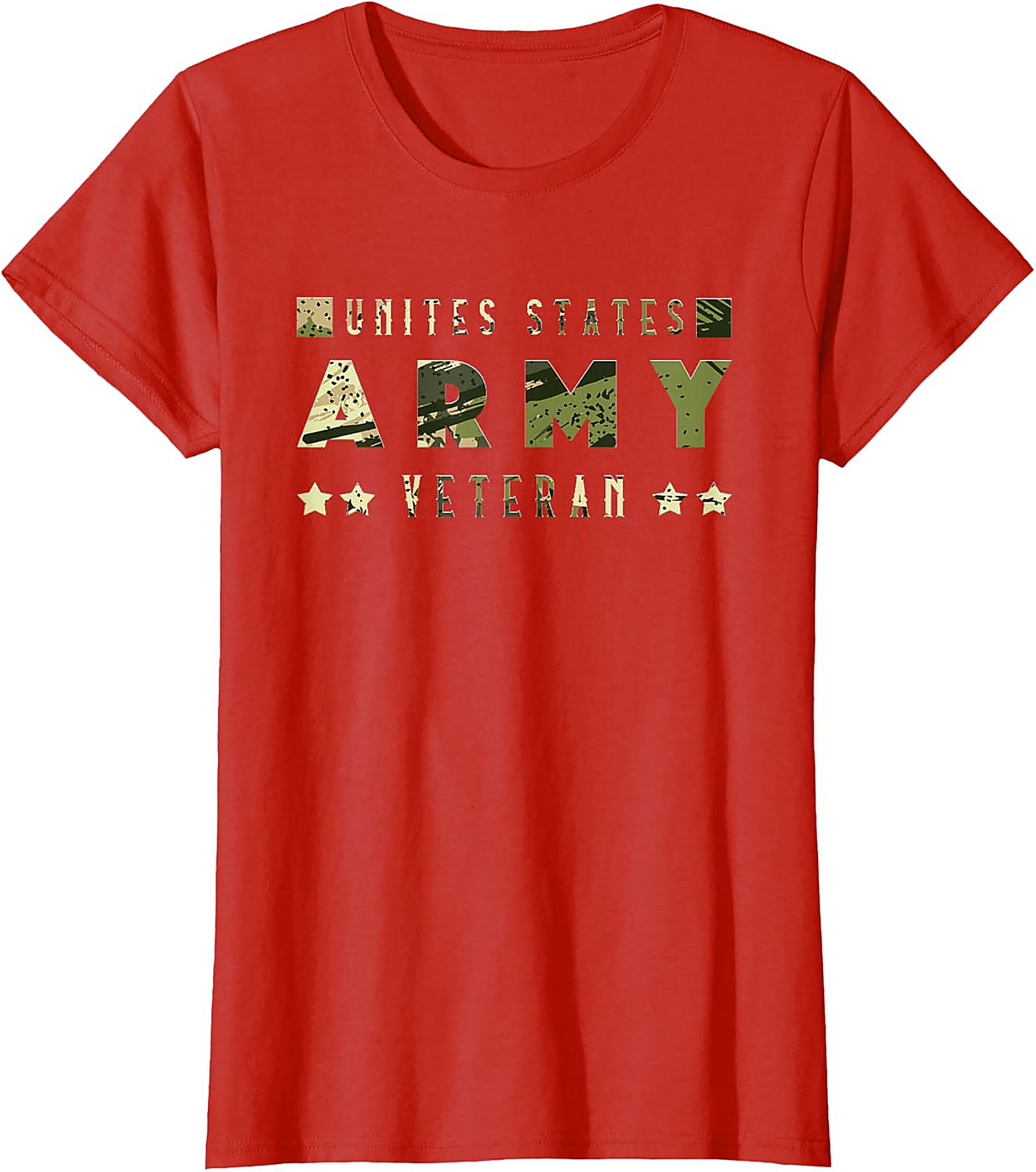 Army Veteran T-Shirt - Camo Graphic Tee | U.S. Pride