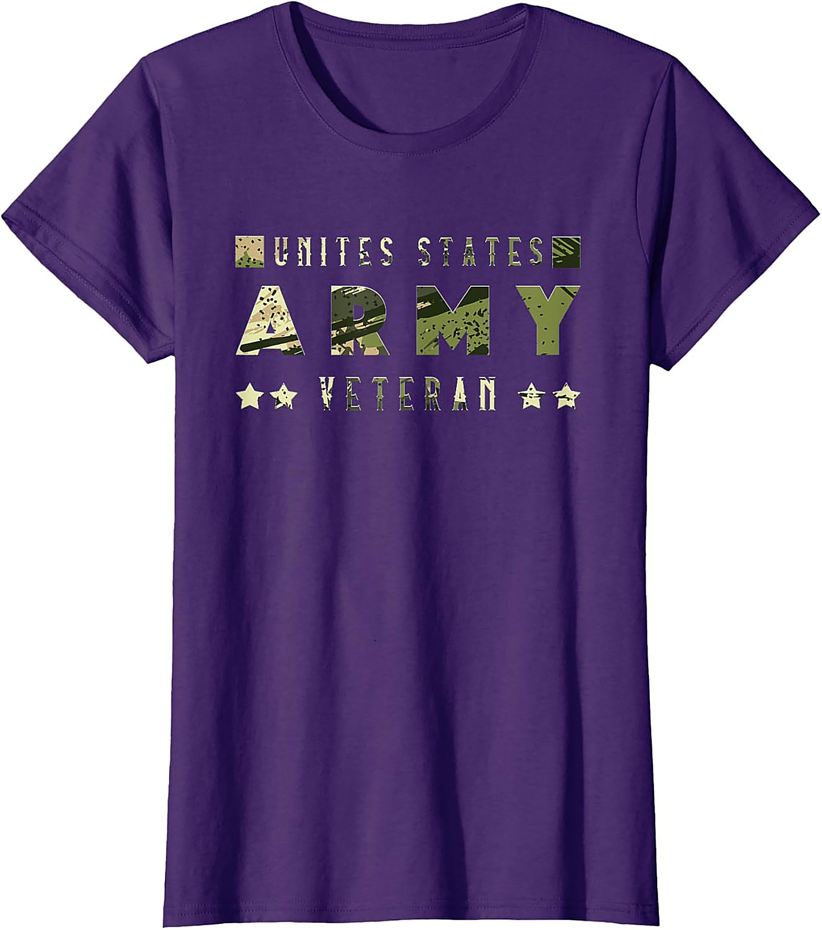 Army Veteran T-Shirt - Camo Graphic Tee | U.S. Pride