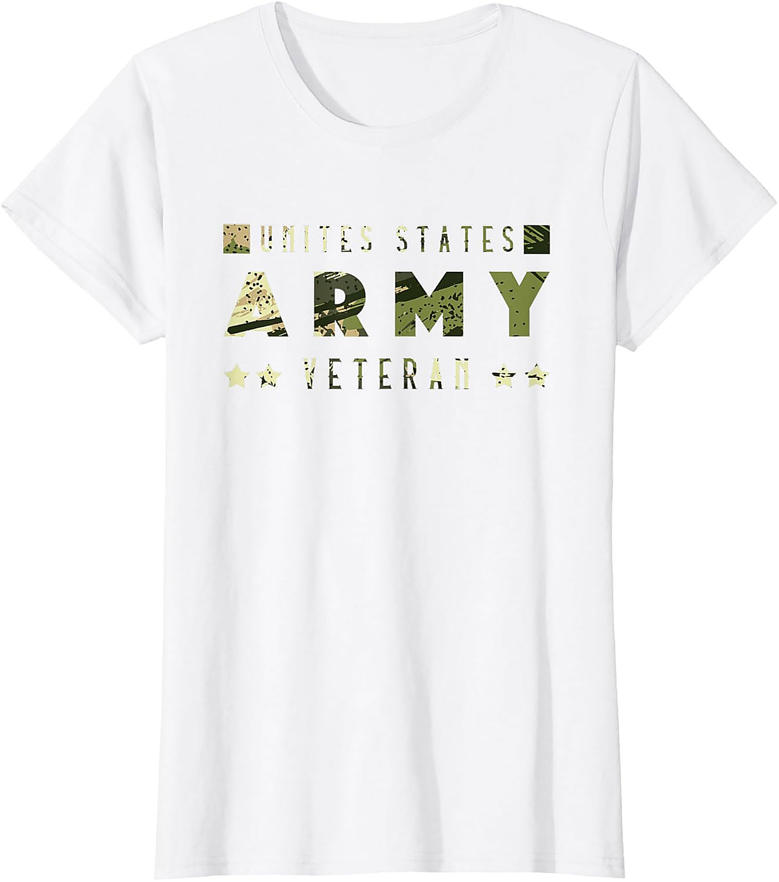 Army Veteran T-Shirt - Camo Graphic Tee | U.S. Pride