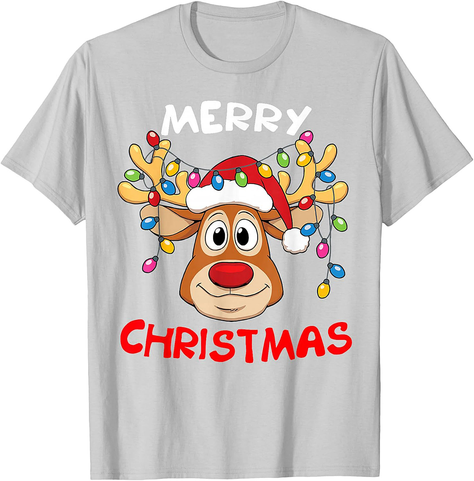 Funny Reindeer Christmas T-Shirt Holiday Graphic Tee