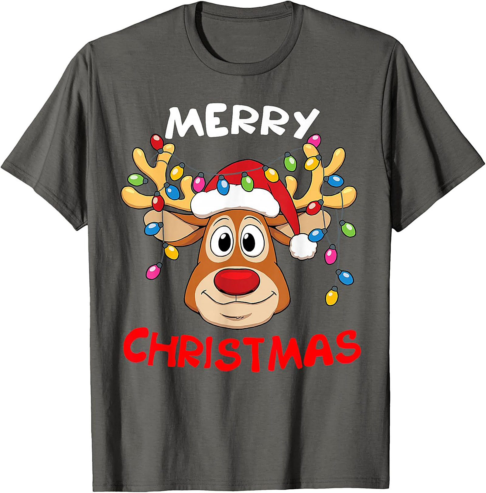 Funny Reindeer Christmas T-Shirt Holiday Graphic Tee