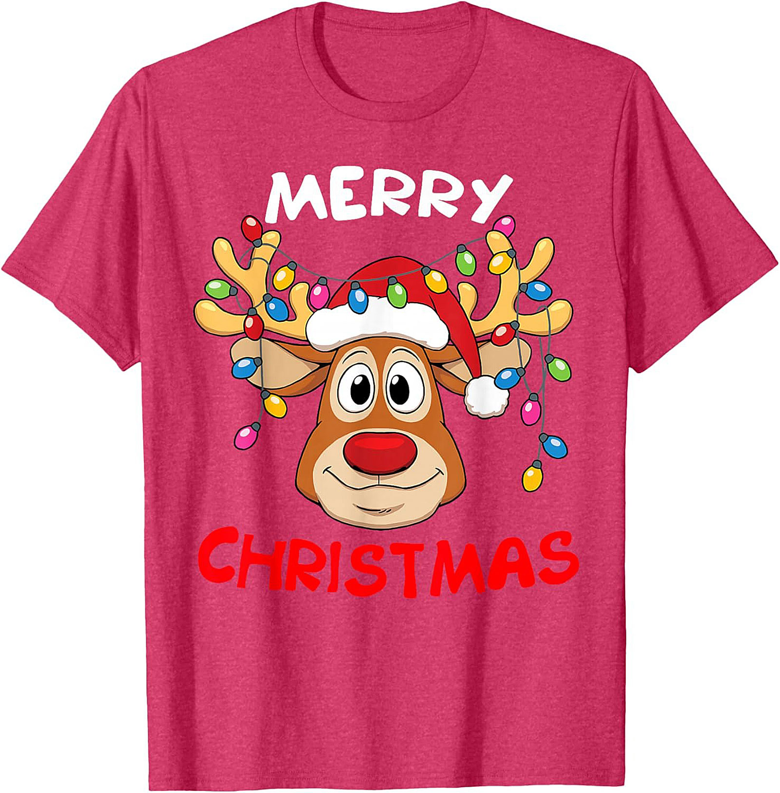 Funny Reindeer Christmas T-Shirt Holiday Graphic Tee