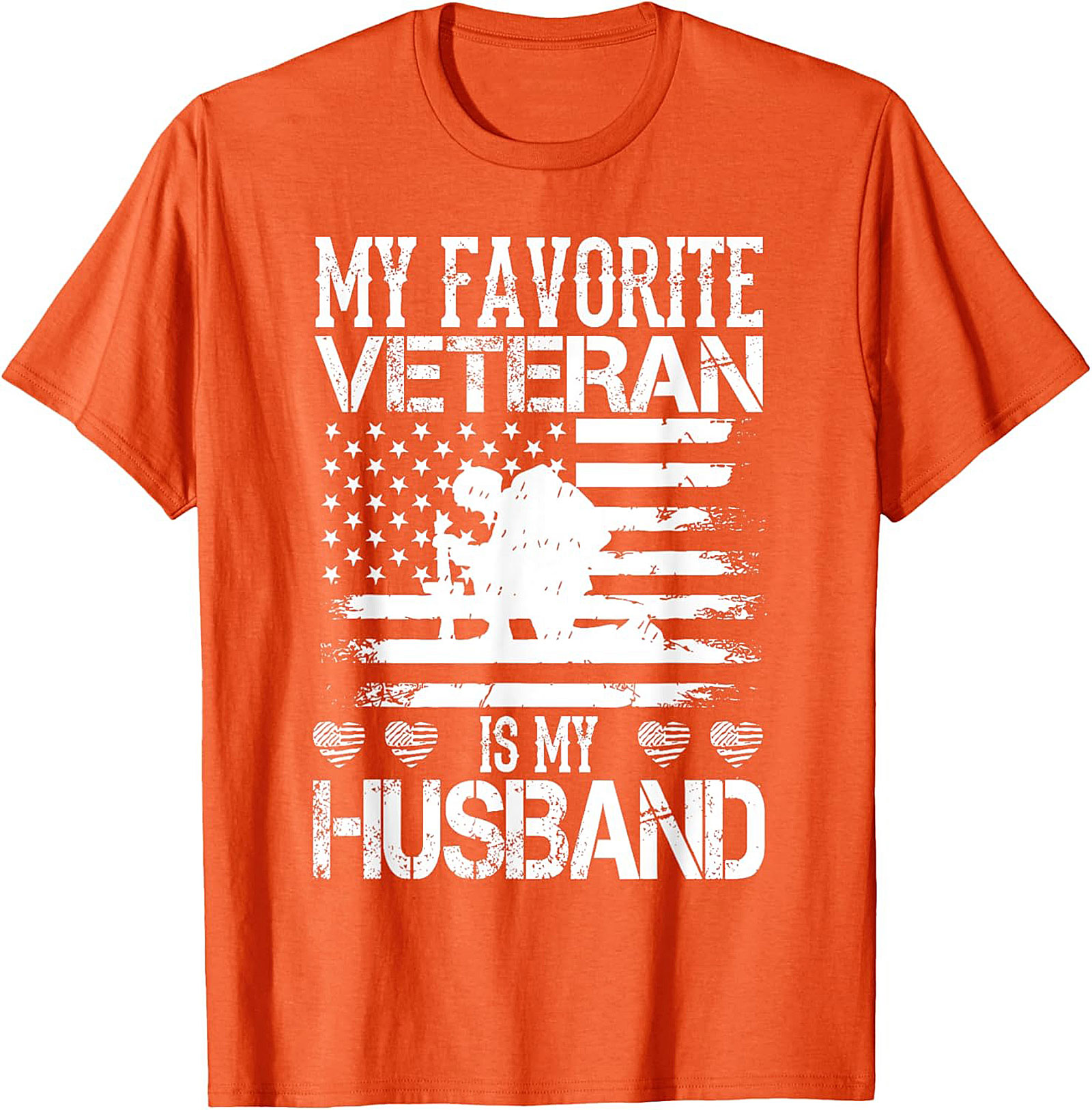 Proud Military Wife Veteran Husband Graphic Tee