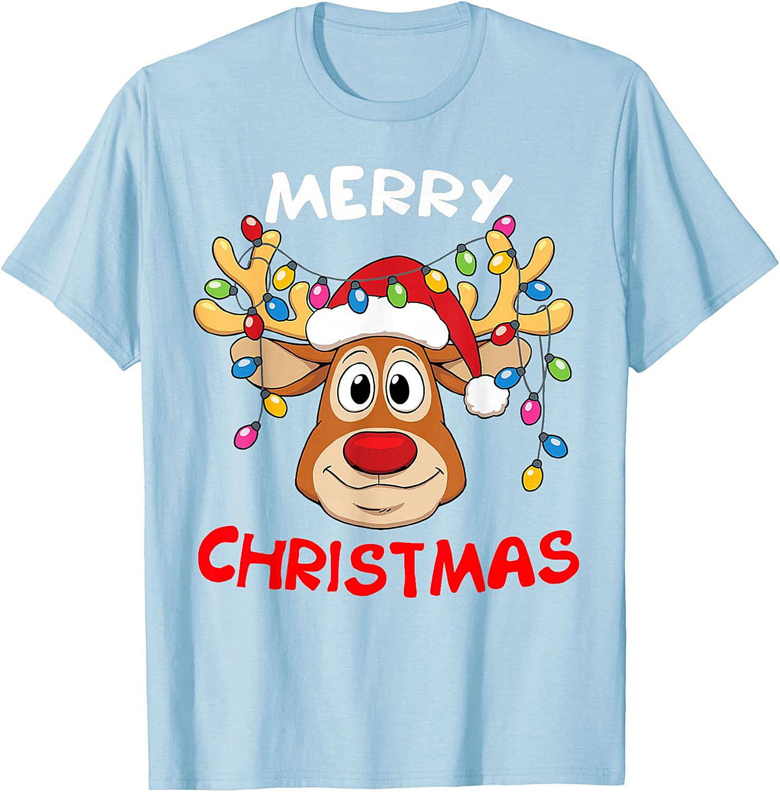 Funny Reindeer Christmas T-Shirt Holiday Graphic Tee