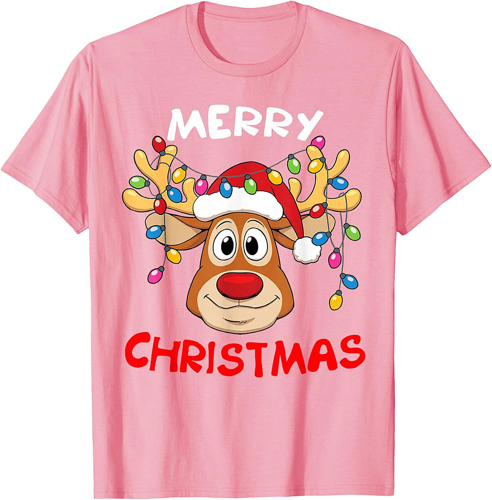Funny Reindeer Christmas T-Shirt Holiday Graphic Tee