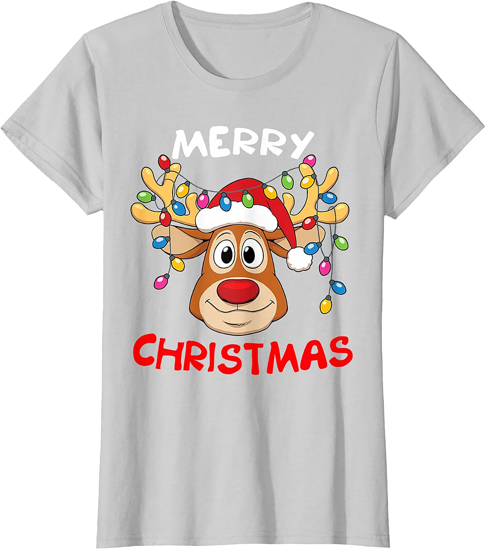 Funny Reindeer Christmas T-Shirt Holiday Graphic Tee