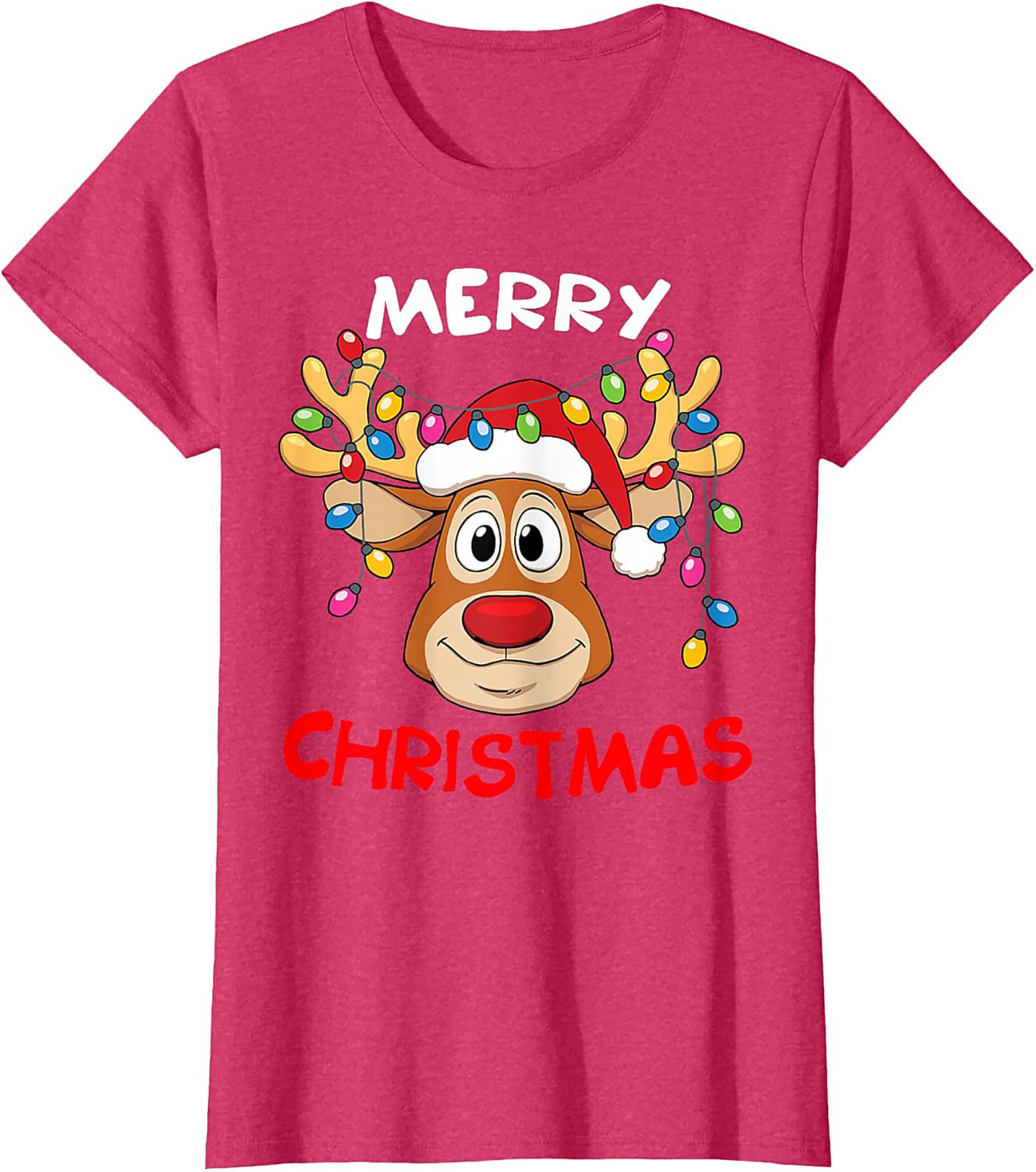 Funny Reindeer Christmas T-Shirt Holiday Graphic Tee