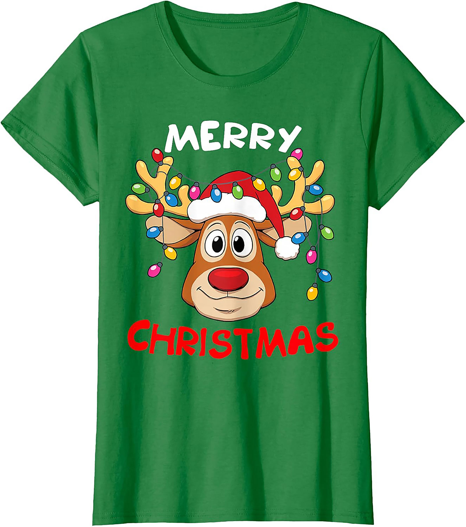 Funny Reindeer Christmas T-Shirt Holiday Graphic Tee