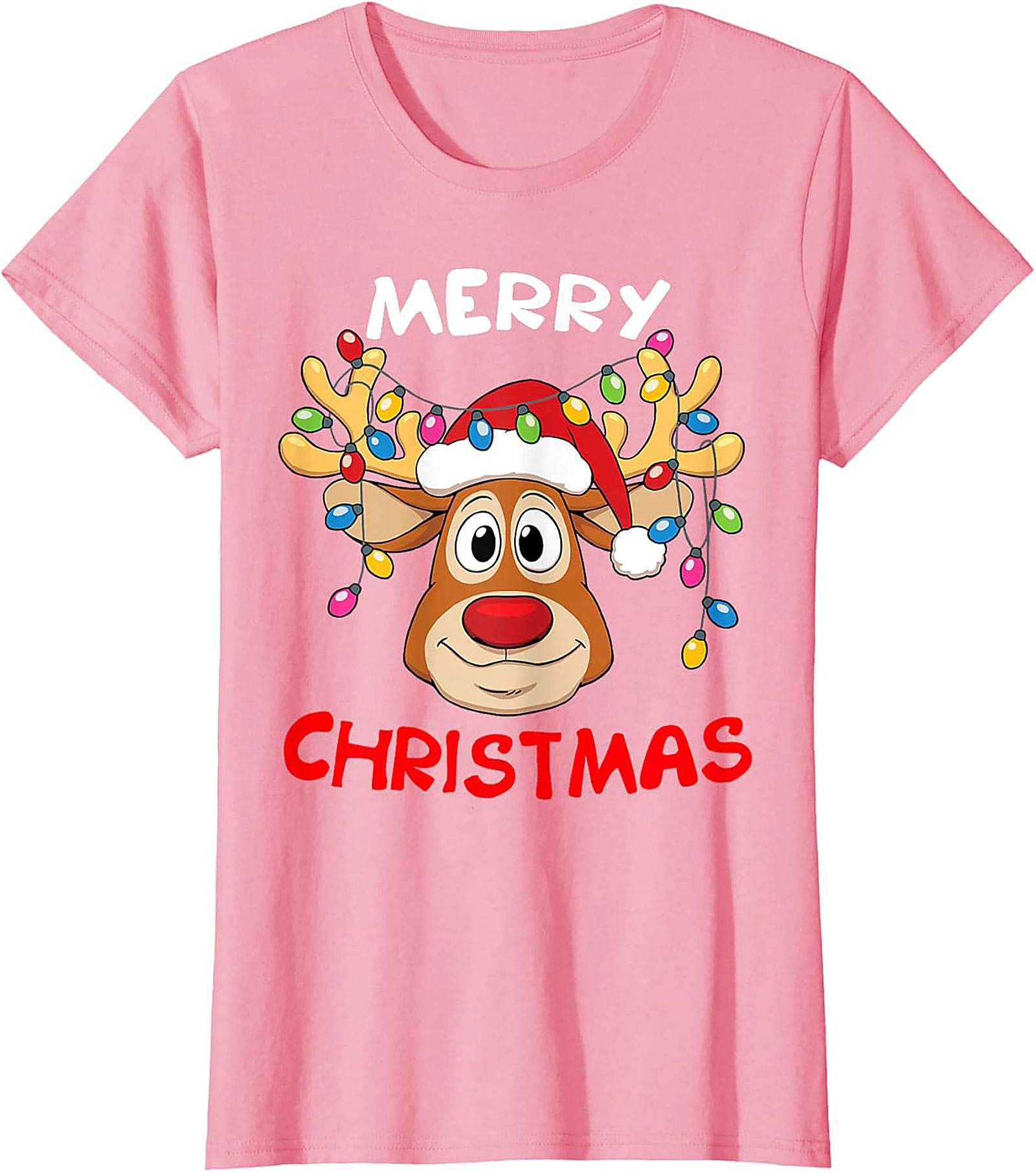 Funny Reindeer Christmas T-Shirt Holiday Graphic Tee