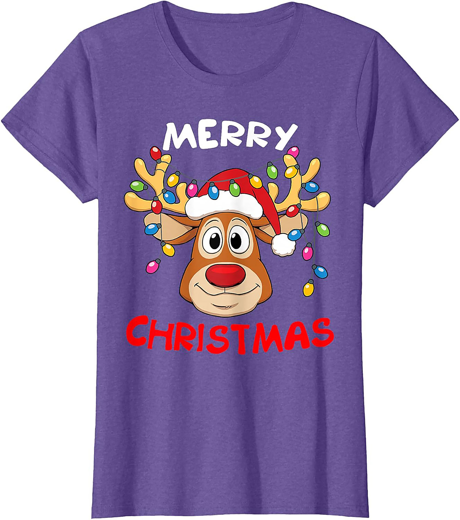 Funny Reindeer Christmas T-Shirt Holiday Graphic Tee