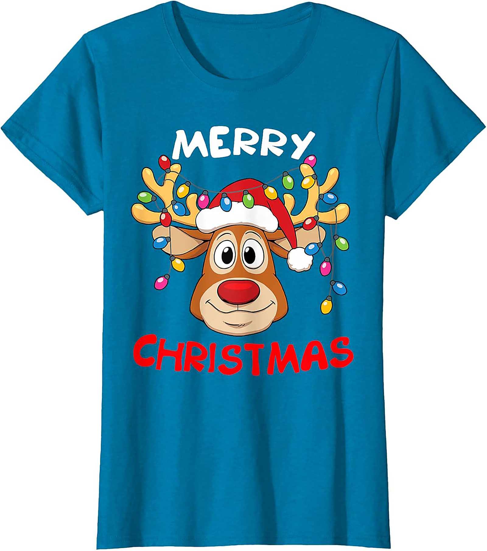 Funny Reindeer Christmas T-Shirt Holiday Graphic Tee
