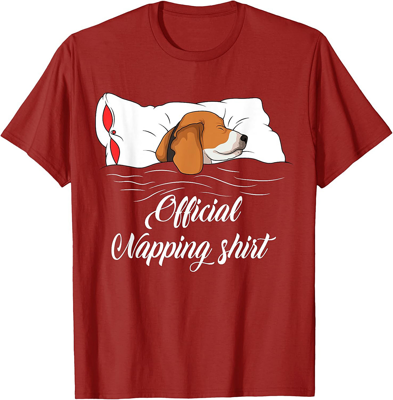 Official Napping Beagle T-shirt – Funny Dog Lover Graphic Tee