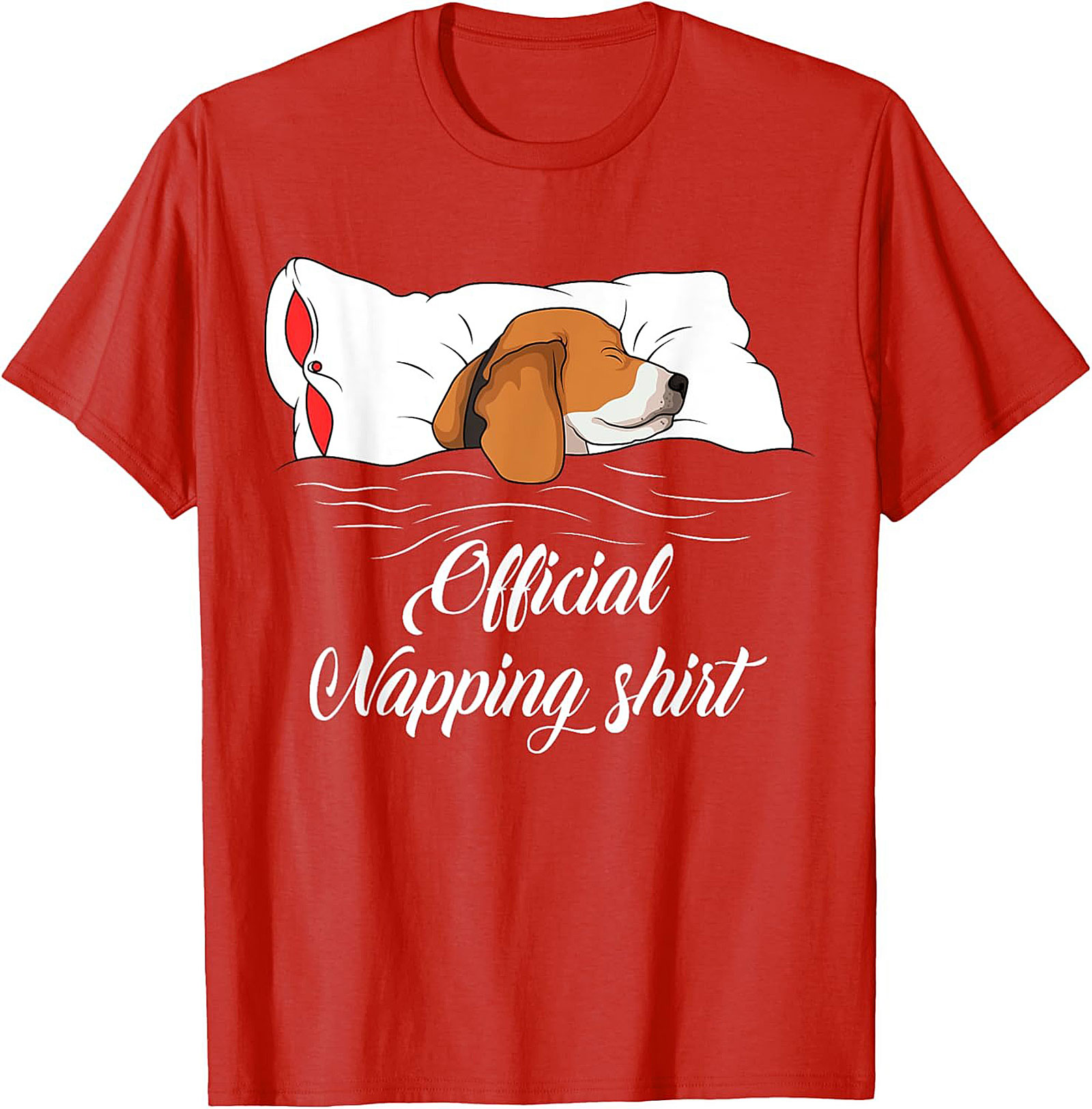 Official Napping Beagle T-shirt – Funny Dog Lover Graphic Tee