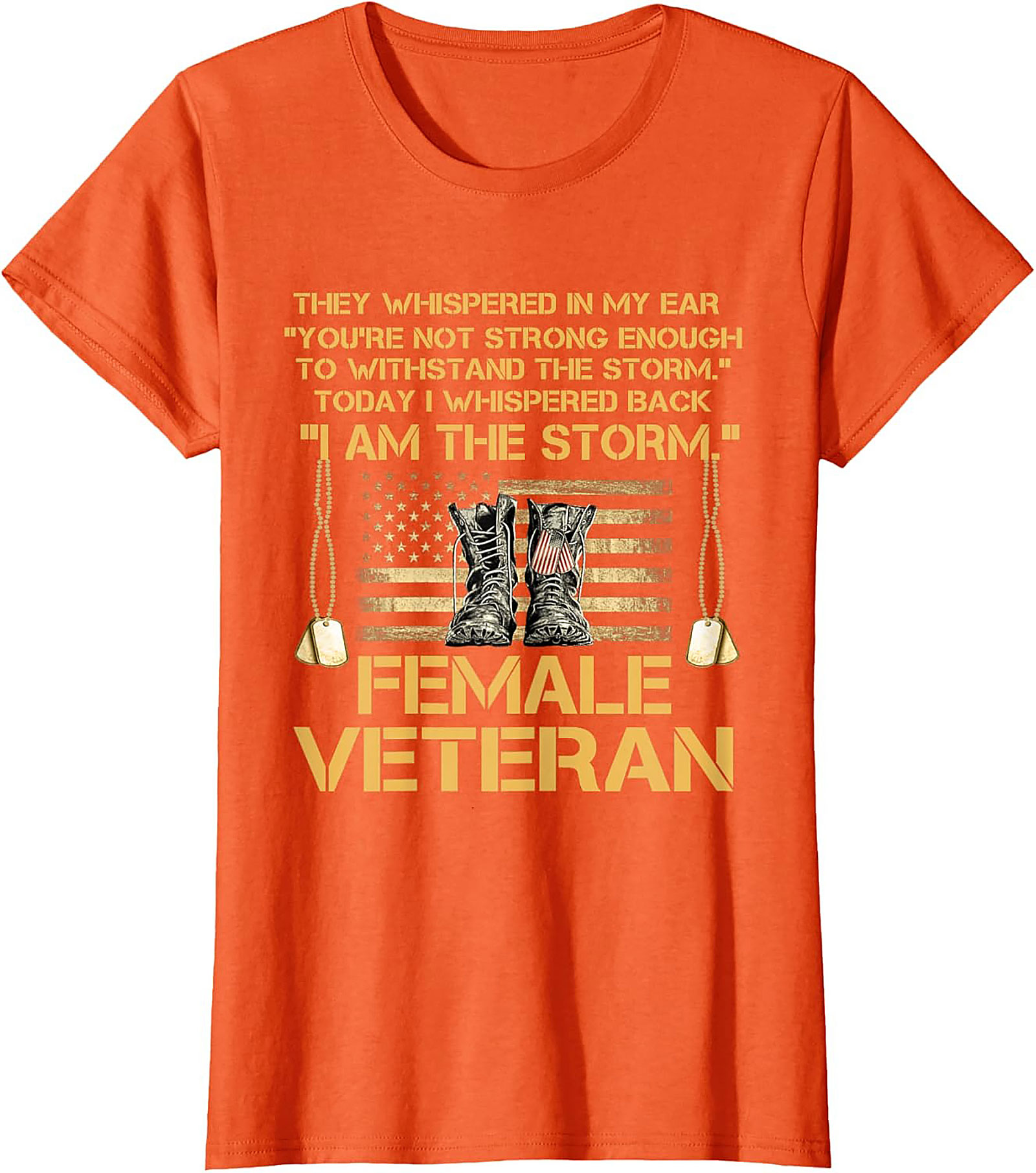 I AM THE STORM Female Veteran Graphic Tee | Soft Cotton