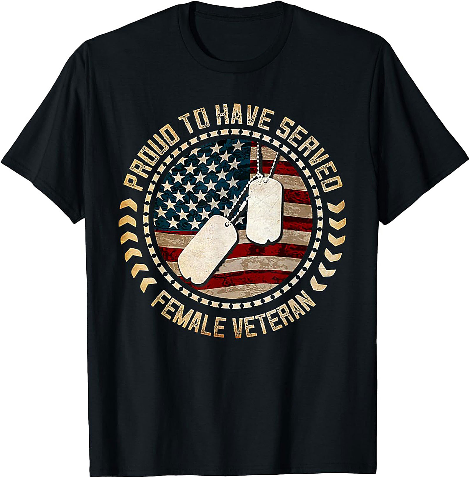 Proud Female Veteran T-shirt | Military Woman Graphic Tee