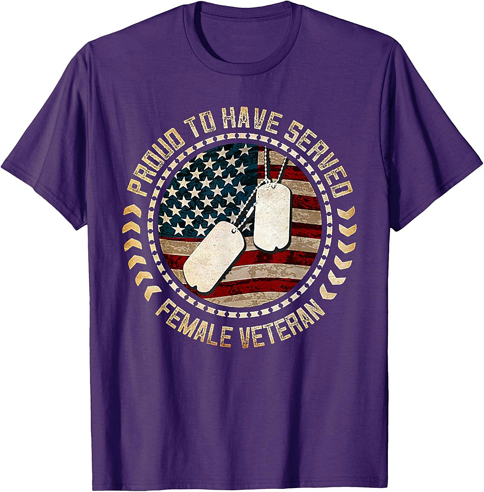 Proud Female Veteran T-shirt | Military Woman Graphic Tee
