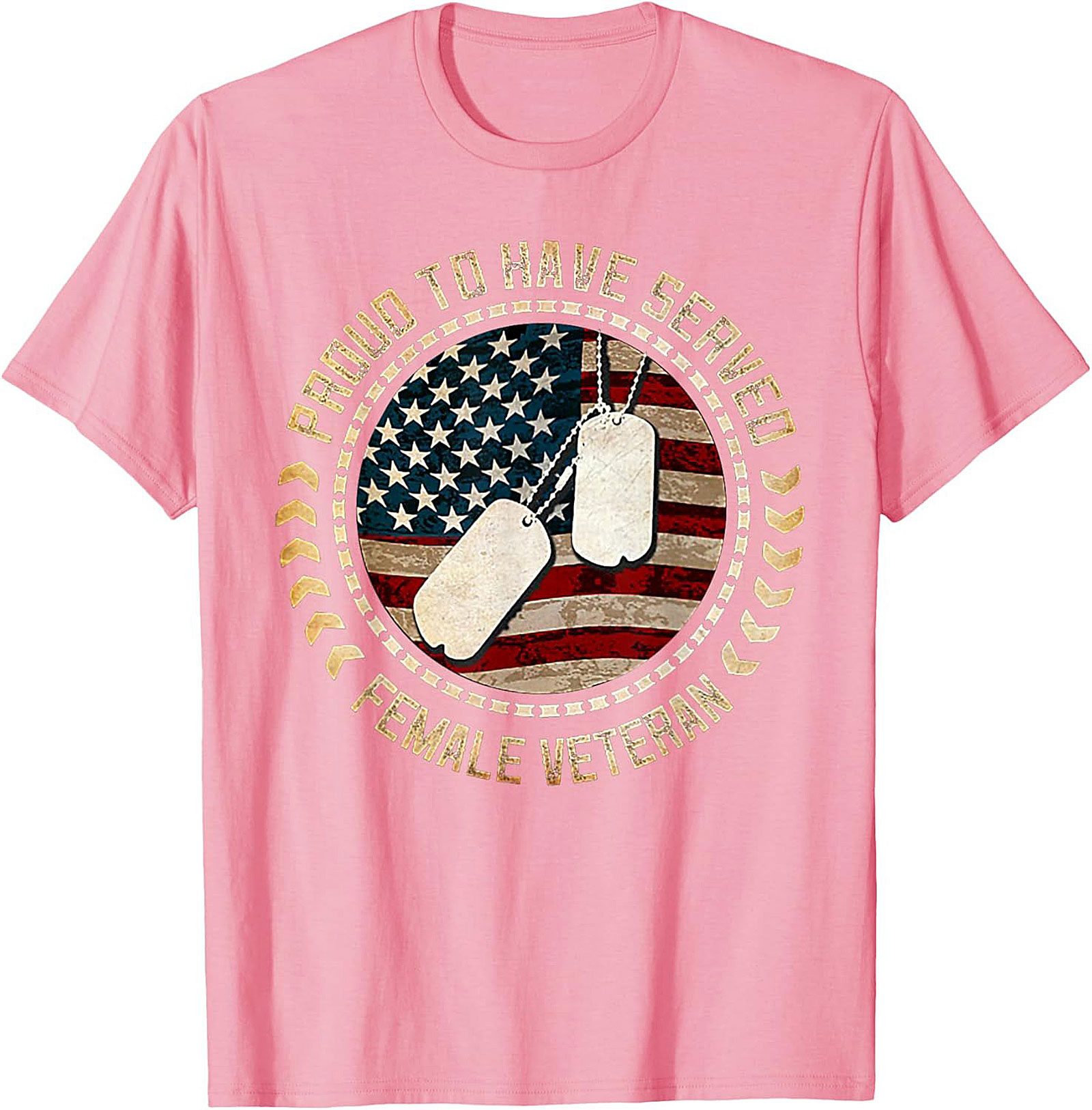 Proud Female Veteran T-shirt | Military Woman Graphic Tee