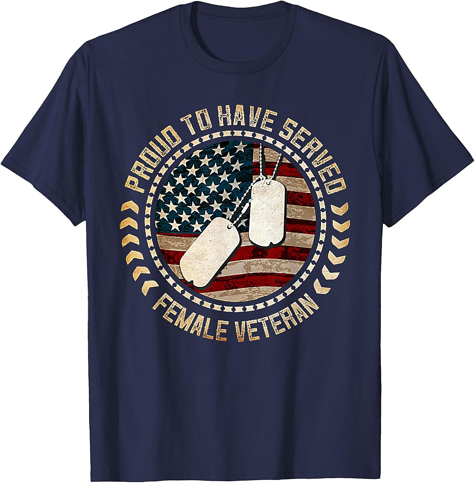 Proud Female Veteran T-shirt | Military Woman Graphic Tee