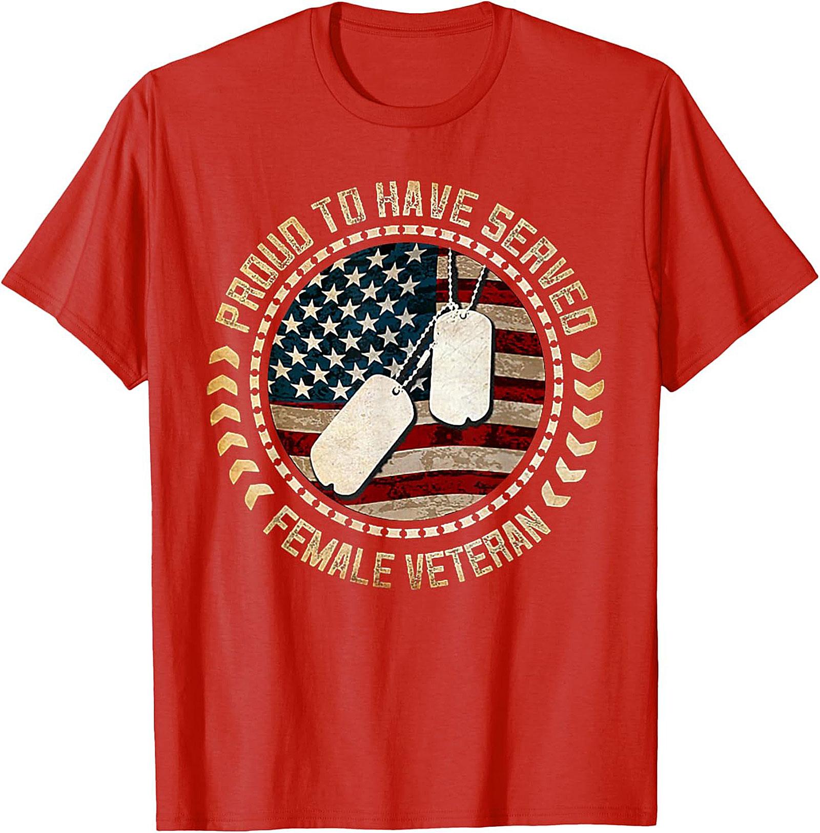 Proud Female Veteran T-shirt | Military Woman Graphic Tee