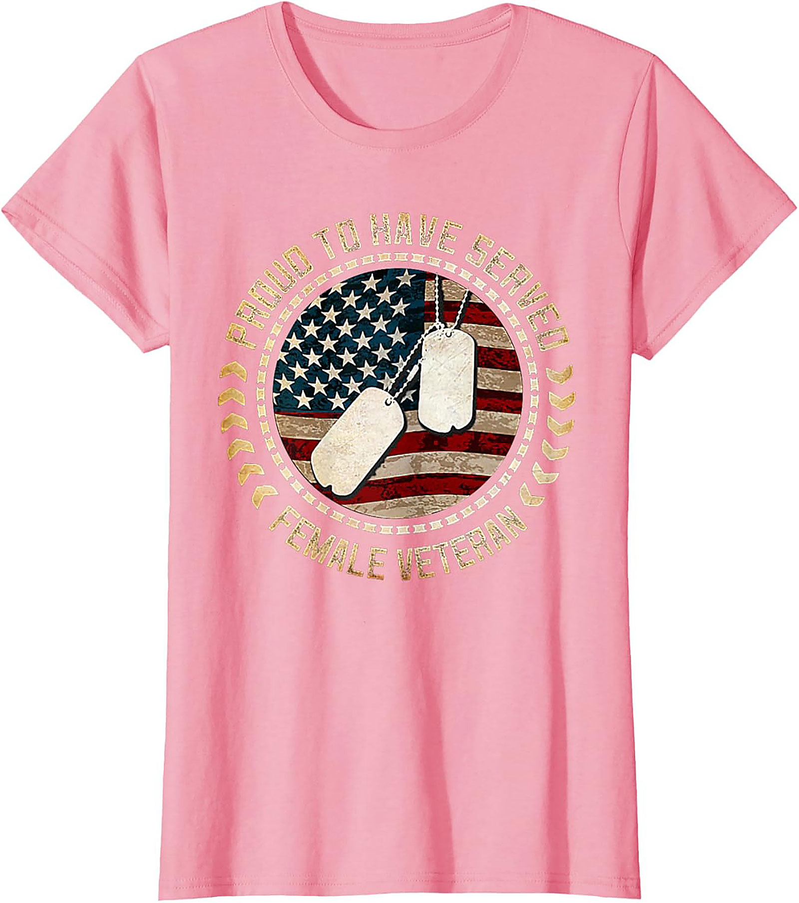 Proud Female Veteran T-shirt | Military Woman Graphic Tee