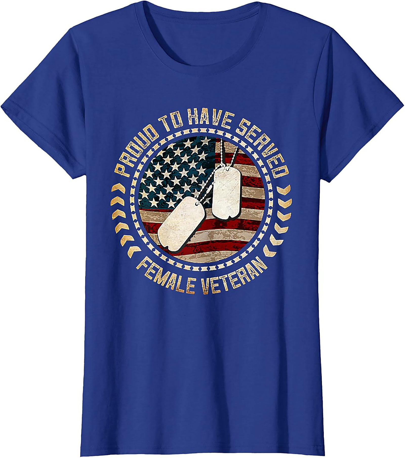Proud Female Veteran T-shirt | Military Woman Graphic Tee