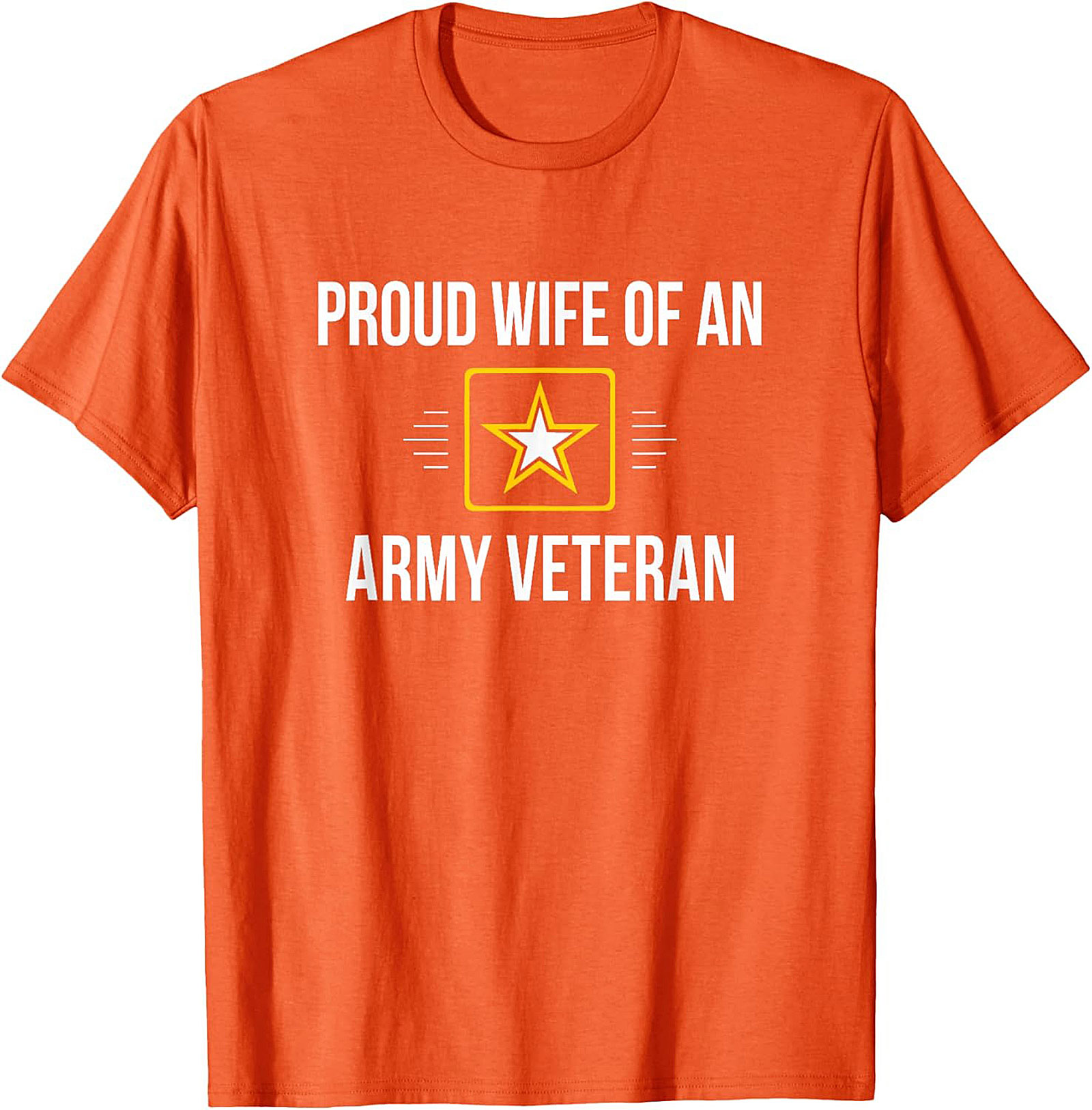 Proud Wife Army Veteran T-Shirt | Military Spouse Tee Gift
