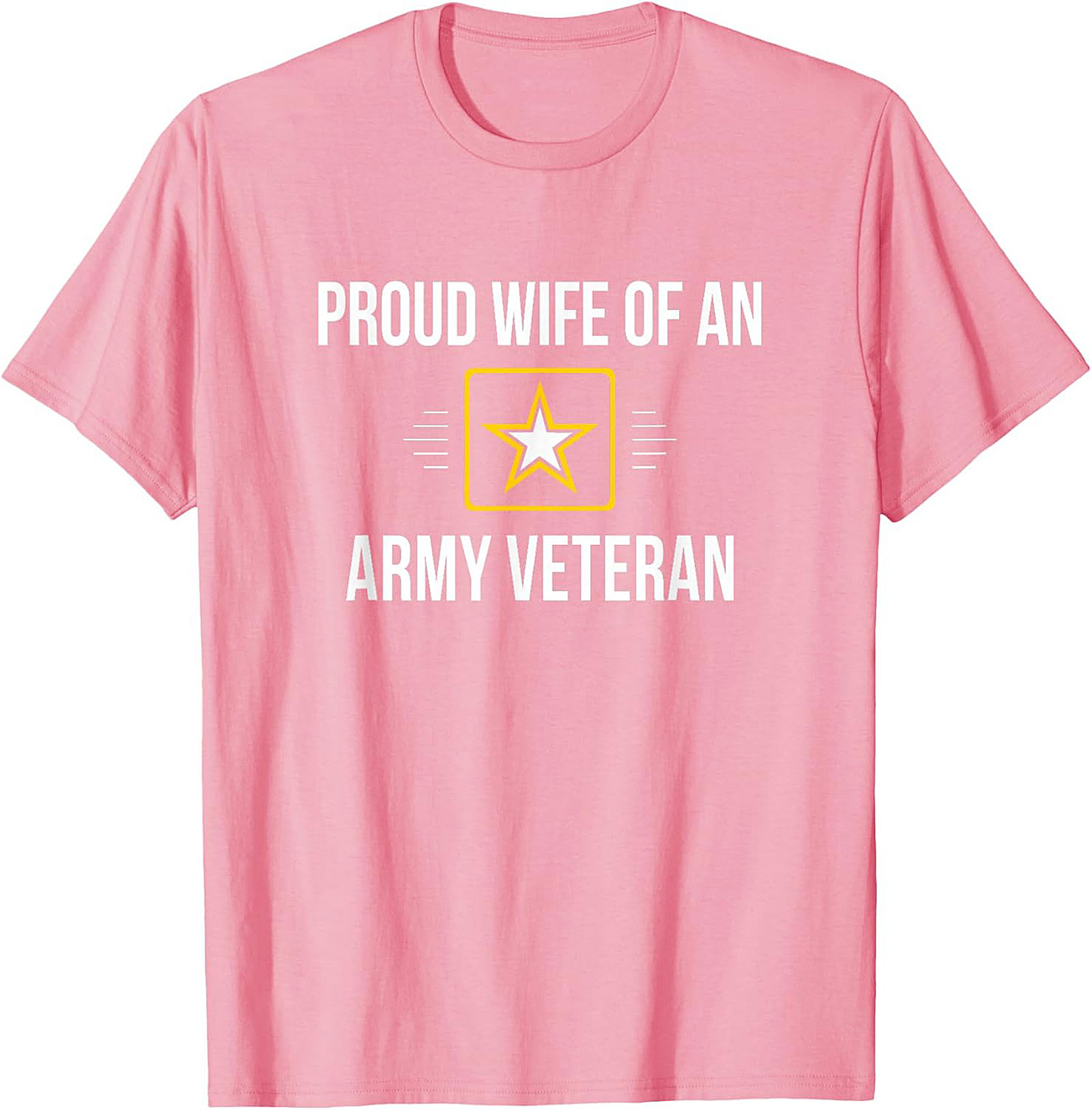 Proud Wife Army Veteran T-Shirt | Military Spouse Tee Gift