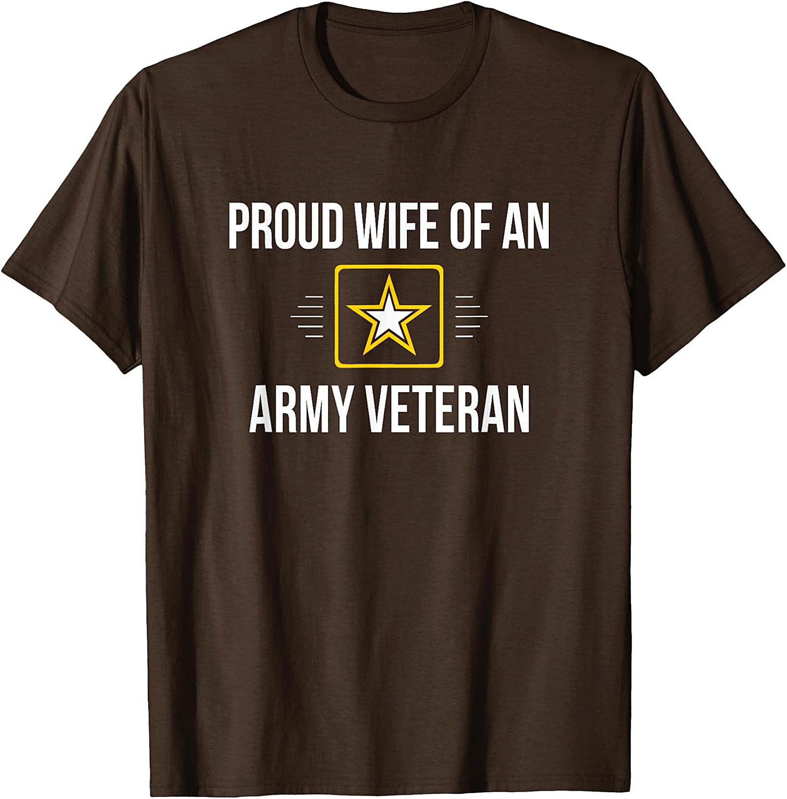 Proud Wife Army Veteran T-Shirt | Military Spouse Tee Gift