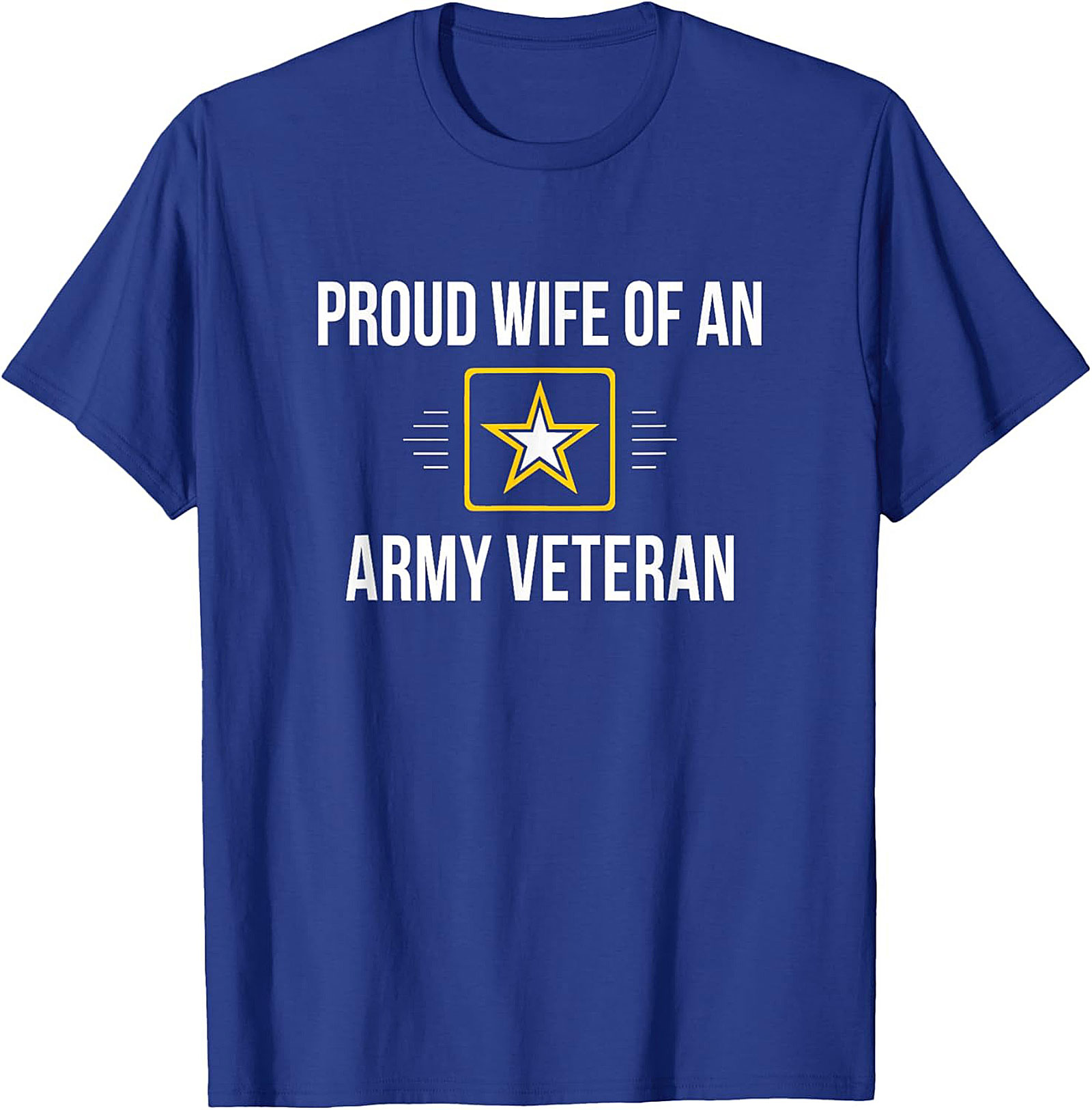 Proud Wife Army Veteran T-Shirt | Military Spouse Tee Gift