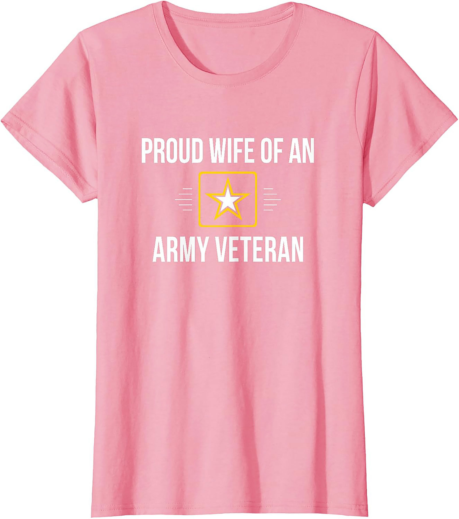Proud Wife Army Veteran T-Shirt | Military Spouse Tee Gift