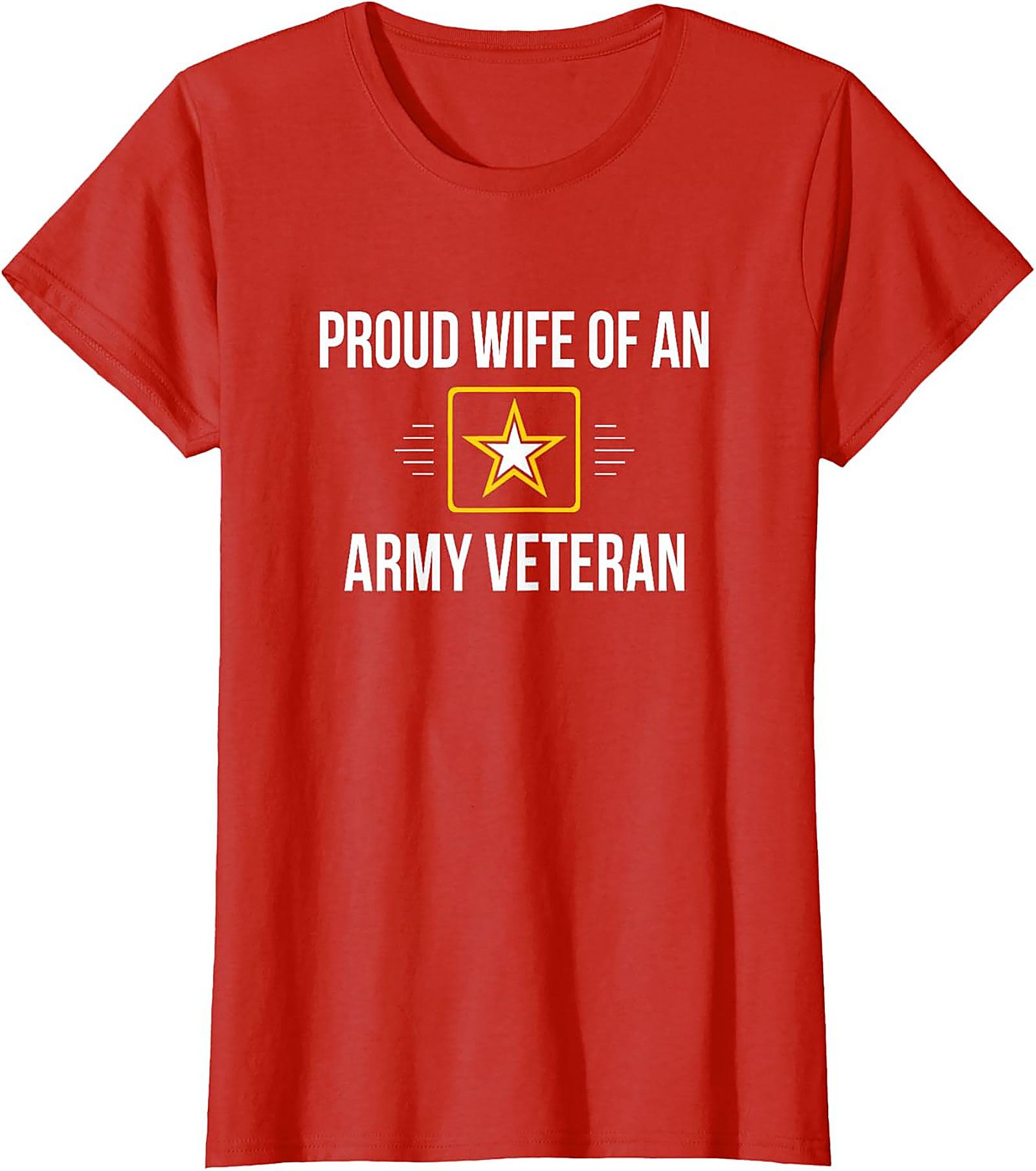 Proud Wife Army Veteran T-Shirt | Military Spouse Tee Gift