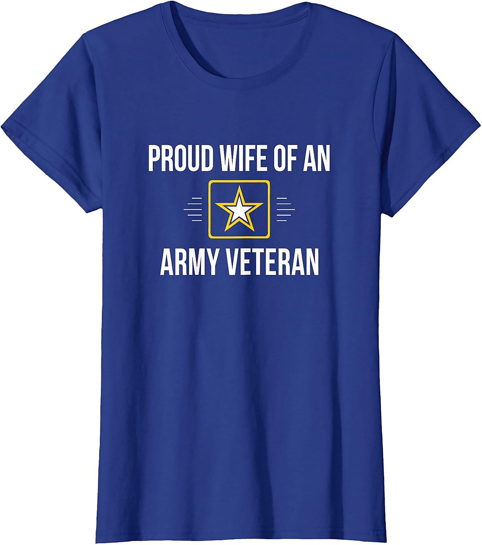 Proud Wife Army Veteran T-Shirt | Military Spouse Tee Gift