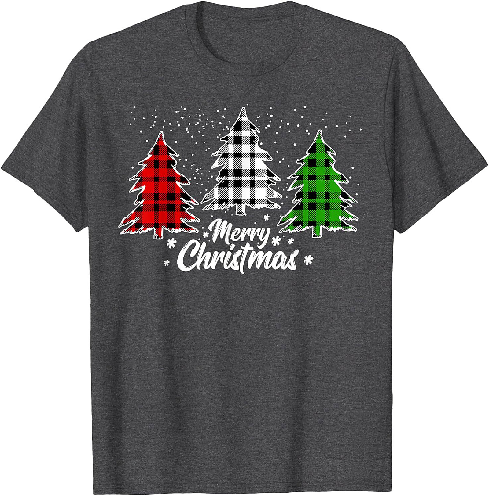 Buffalo Plaid Christmas T-shirt Merry Christmas Tee