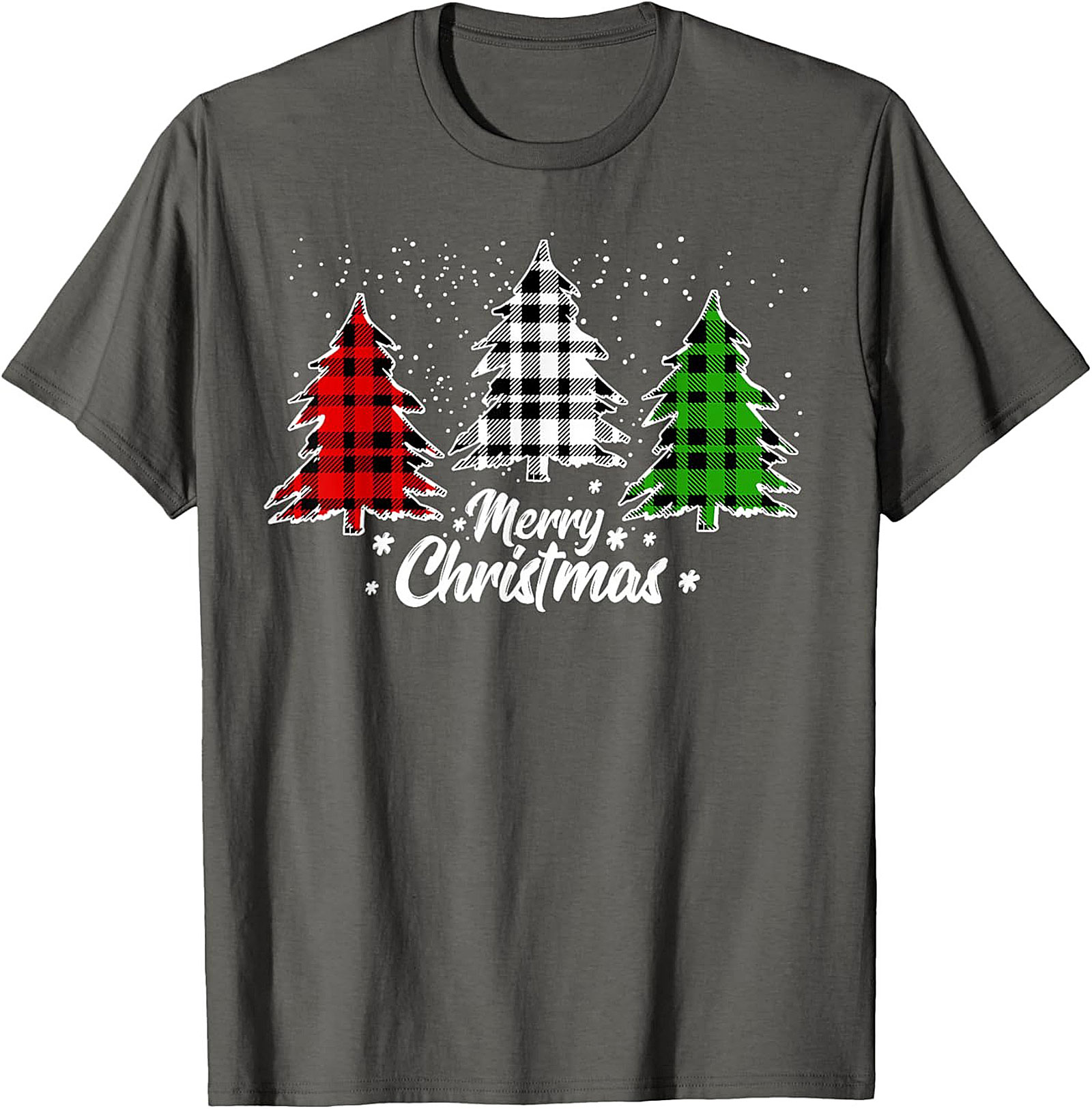 Buffalo Plaid Christmas T-shirt Merry Christmas Tee