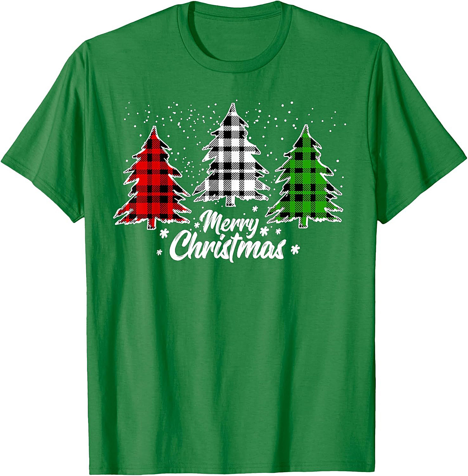 Buffalo Plaid Christmas T-shirt Merry Christmas Tee
