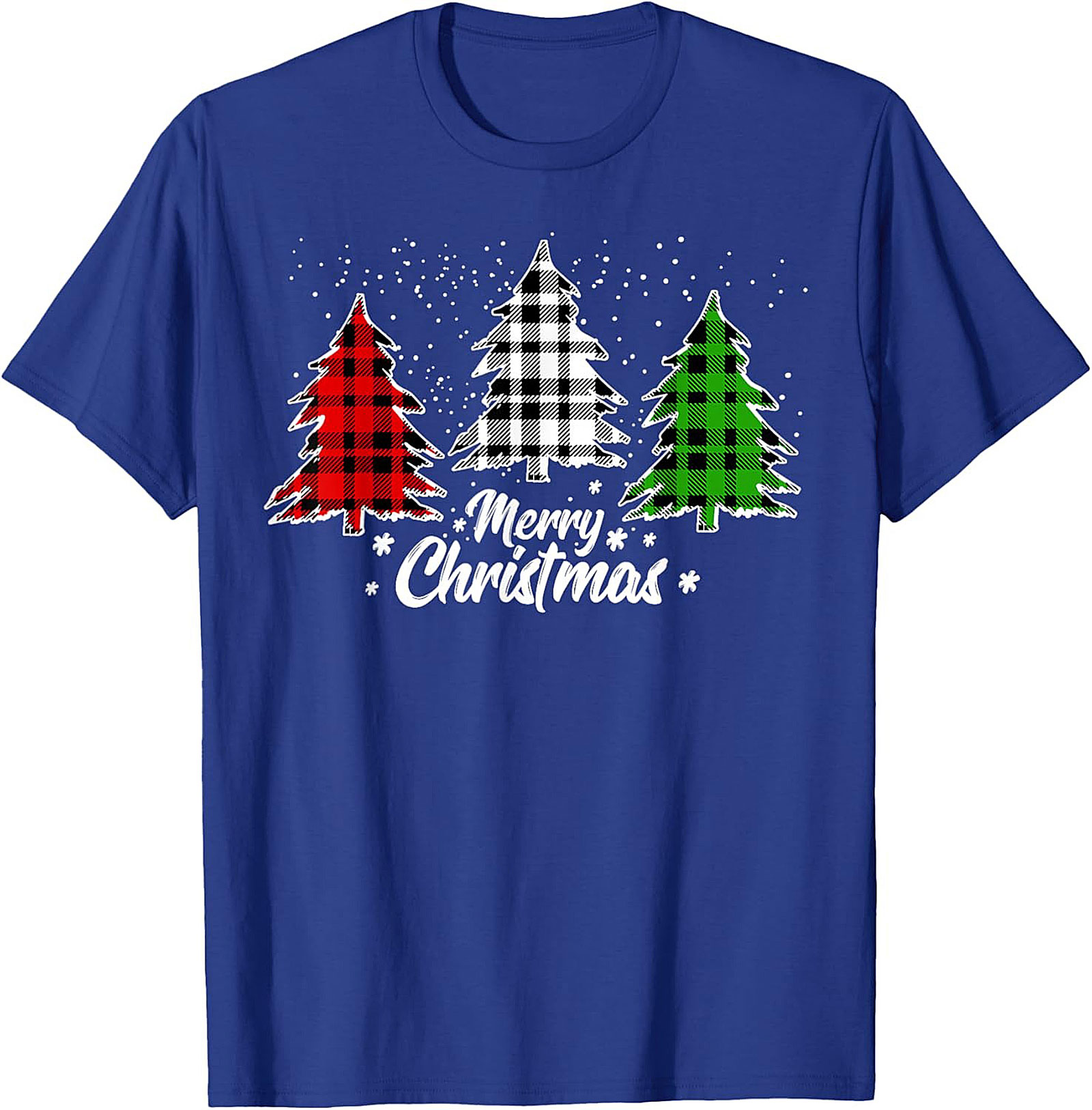 Buffalo Plaid Christmas T-shirt Merry Christmas Tee