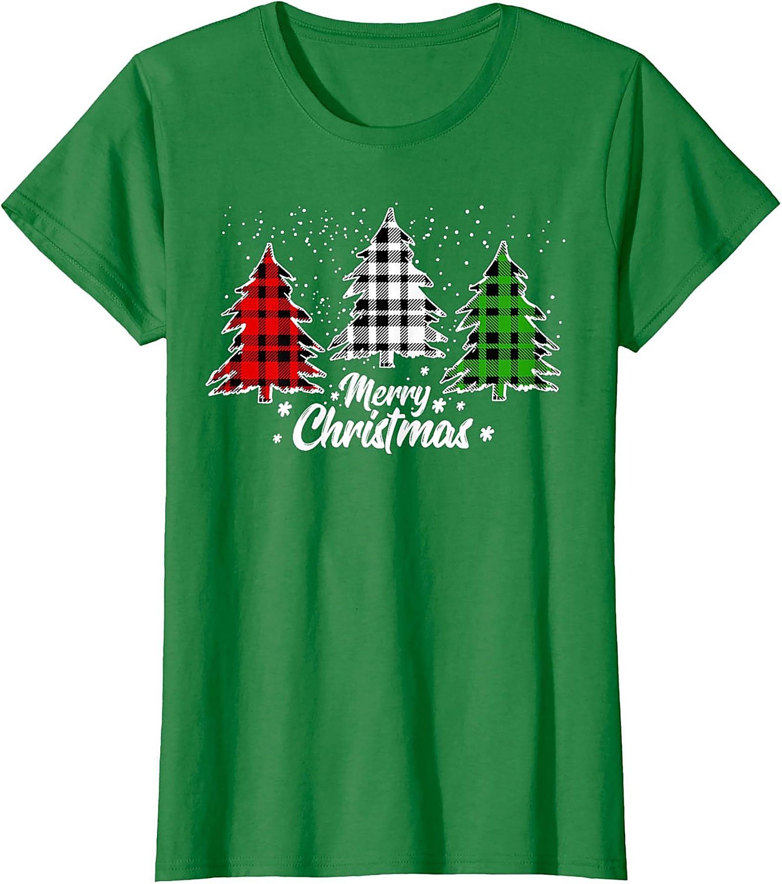 Buffalo Plaid Christmas T-shirt Merry Christmas Tee