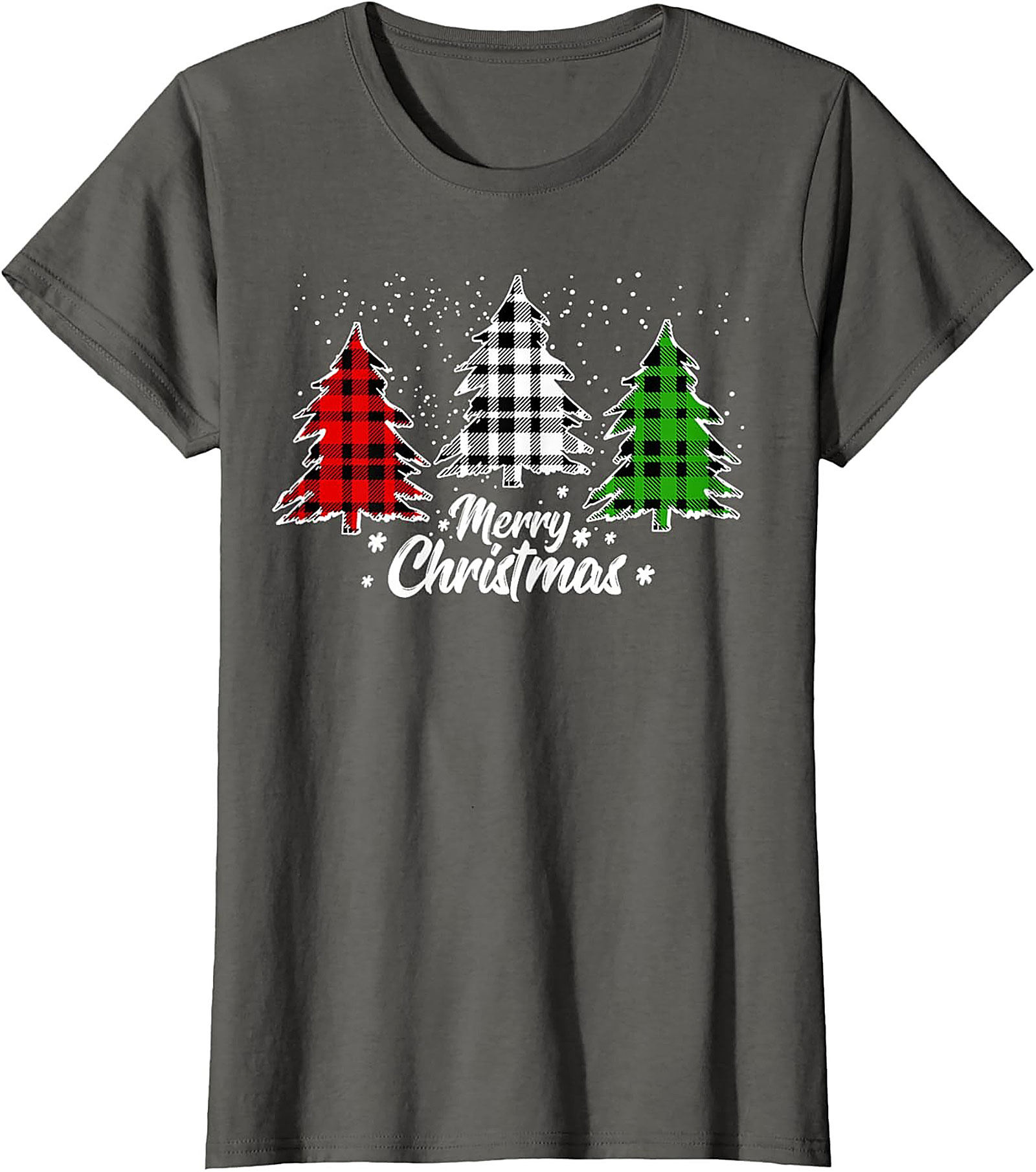 Buffalo Plaid Christmas T-shirt Merry Christmas Tee