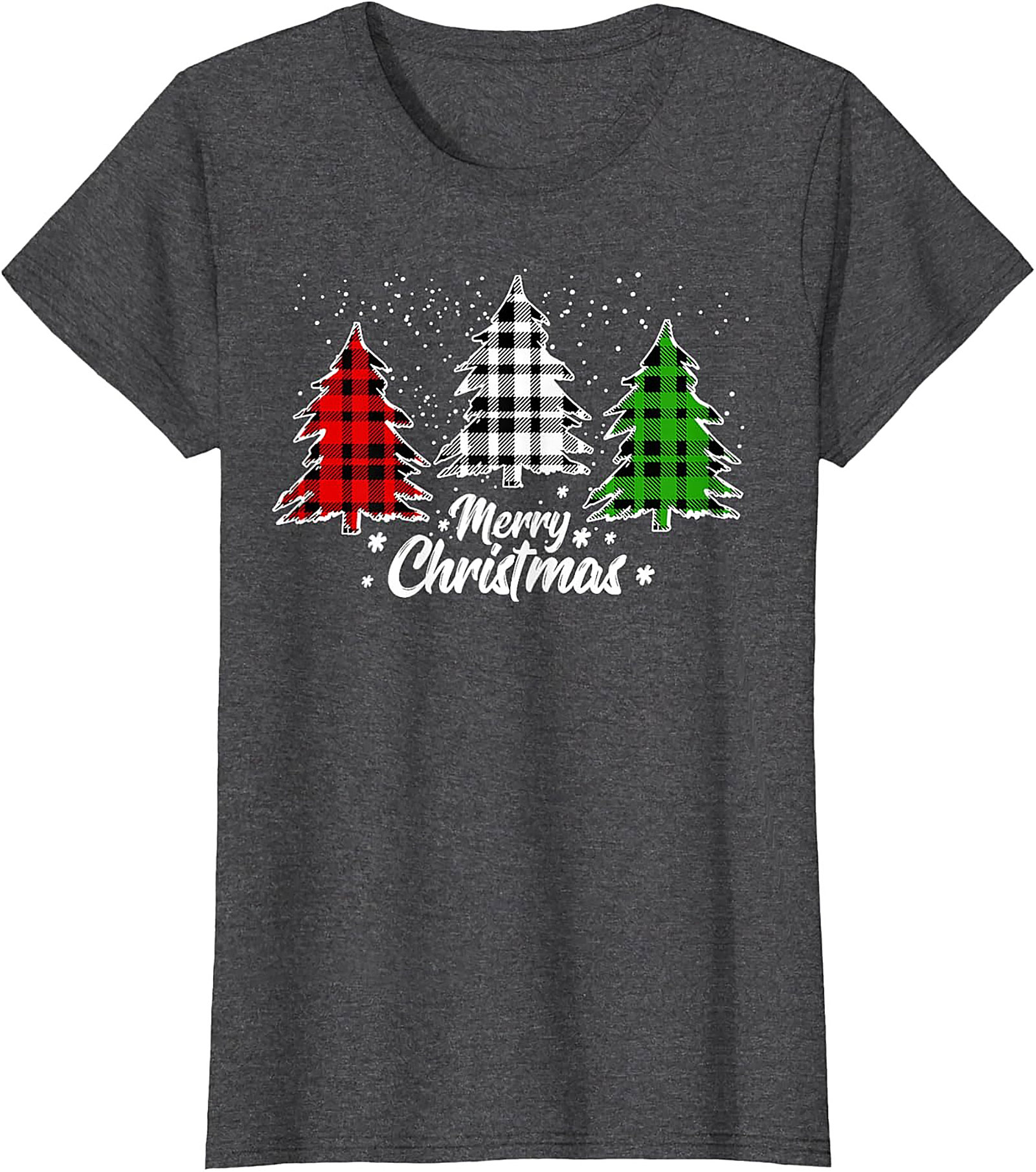 Buffalo Plaid Christmas T-shirt Merry Christmas Tee