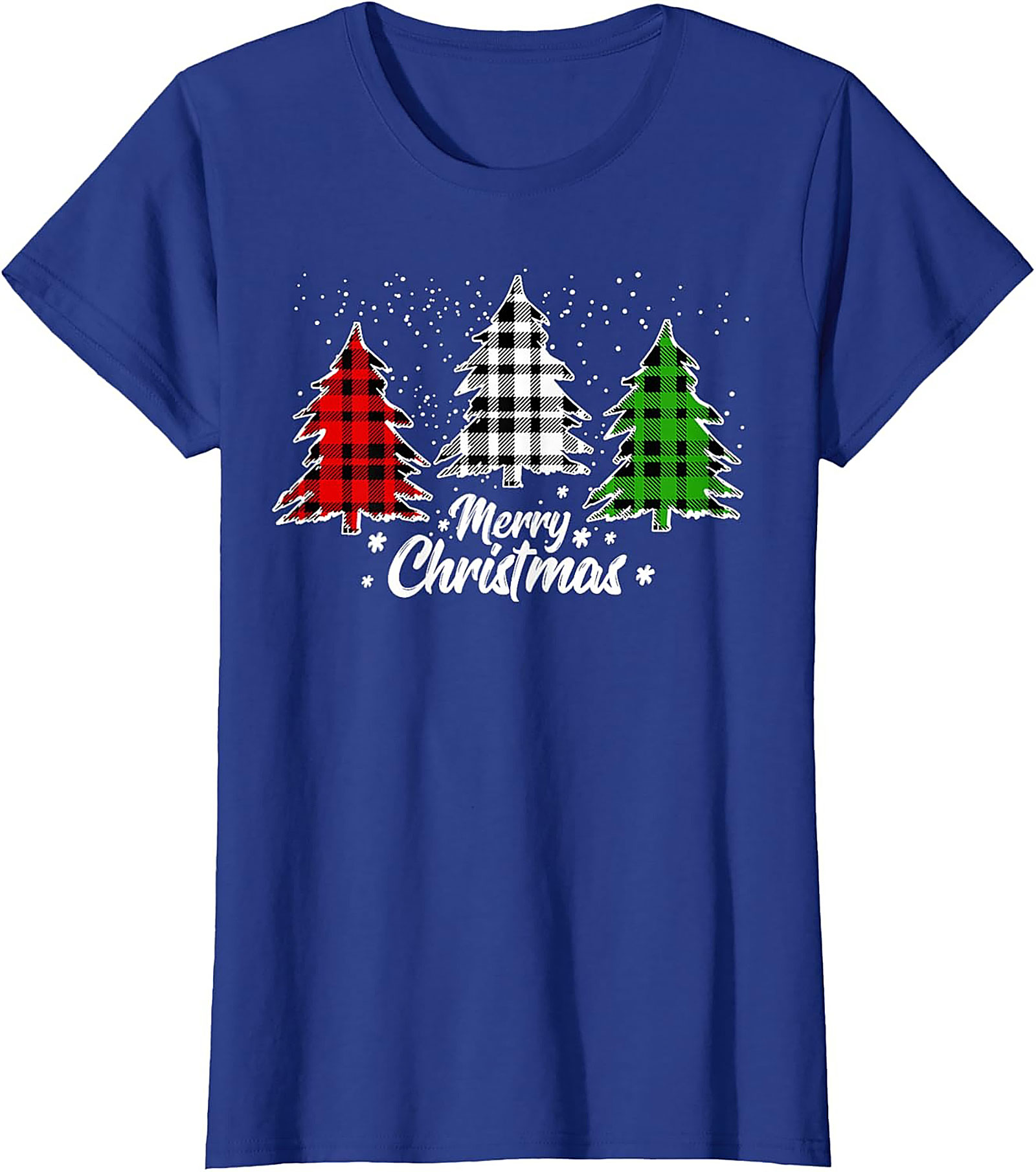 Buffalo Plaid Christmas T-shirt Merry Christmas Tee