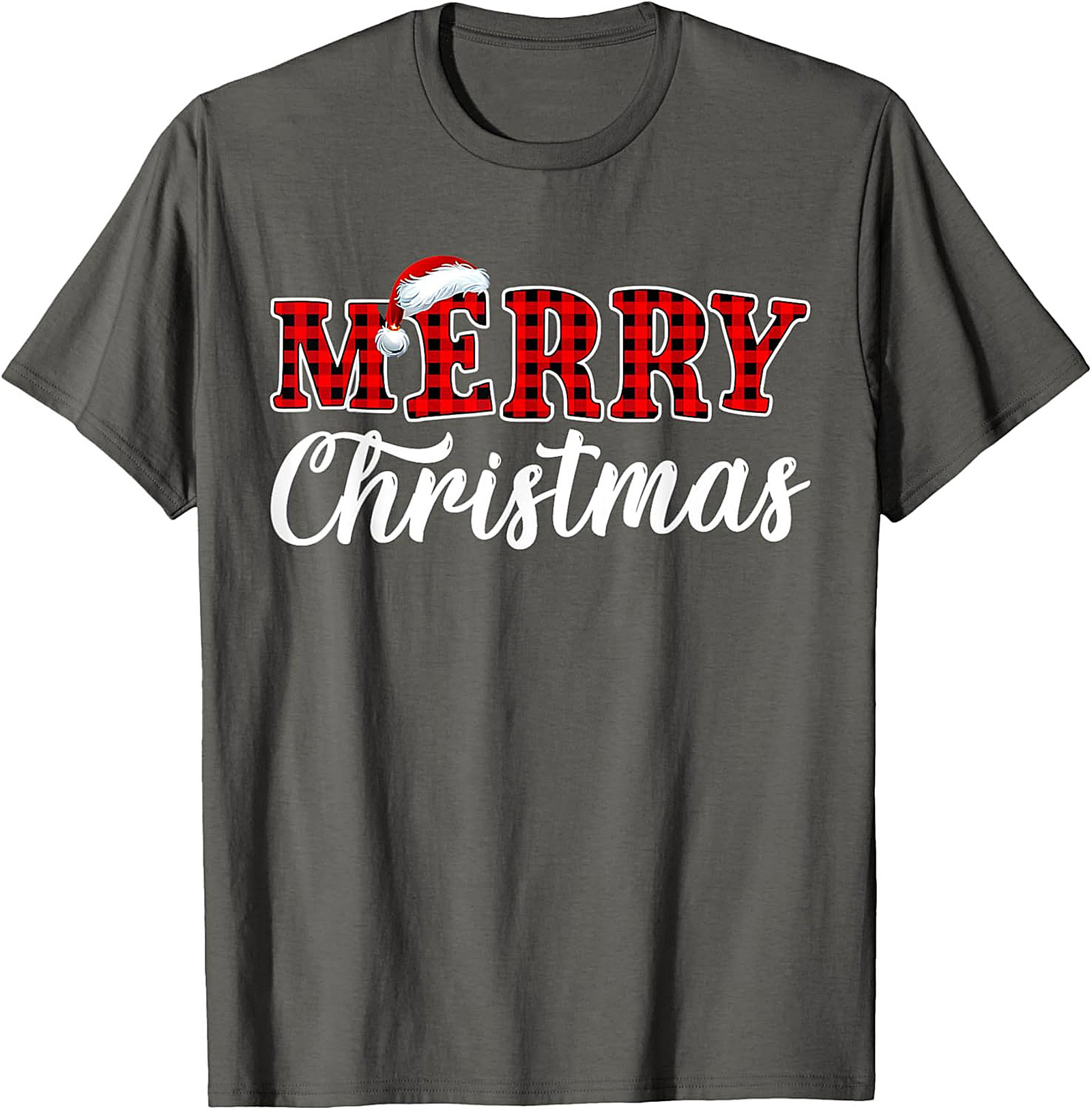 Buffalo Plaid Christmas T-Shirt Festive Holiday Graphic Tee