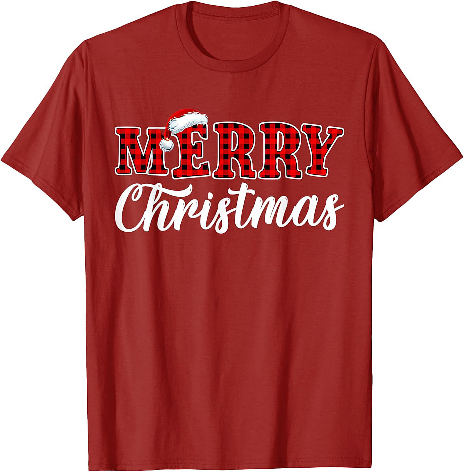 Buffalo Plaid Christmas T-Shirt Festive Holiday Graphic Tee