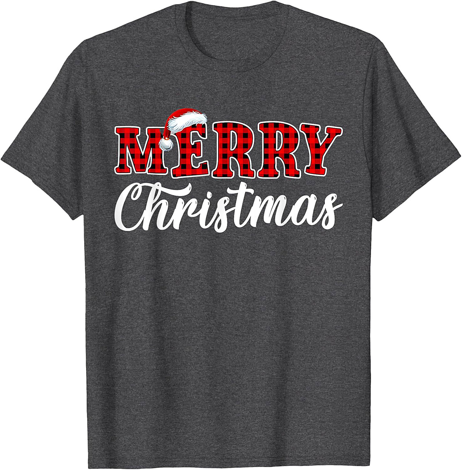 Buffalo Plaid Christmas T-Shirt Festive Holiday Graphic Tee
