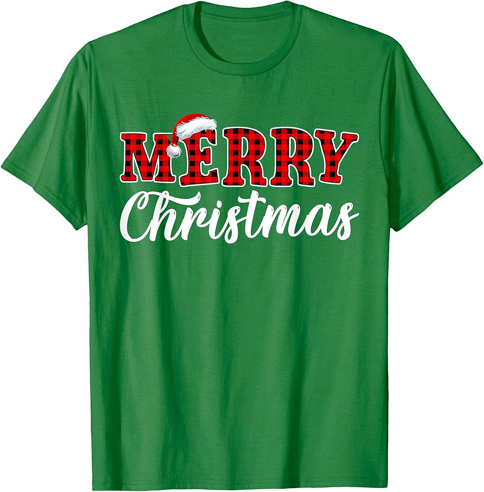 Buffalo Plaid Christmas T-Shirt Festive Holiday Graphic Tee