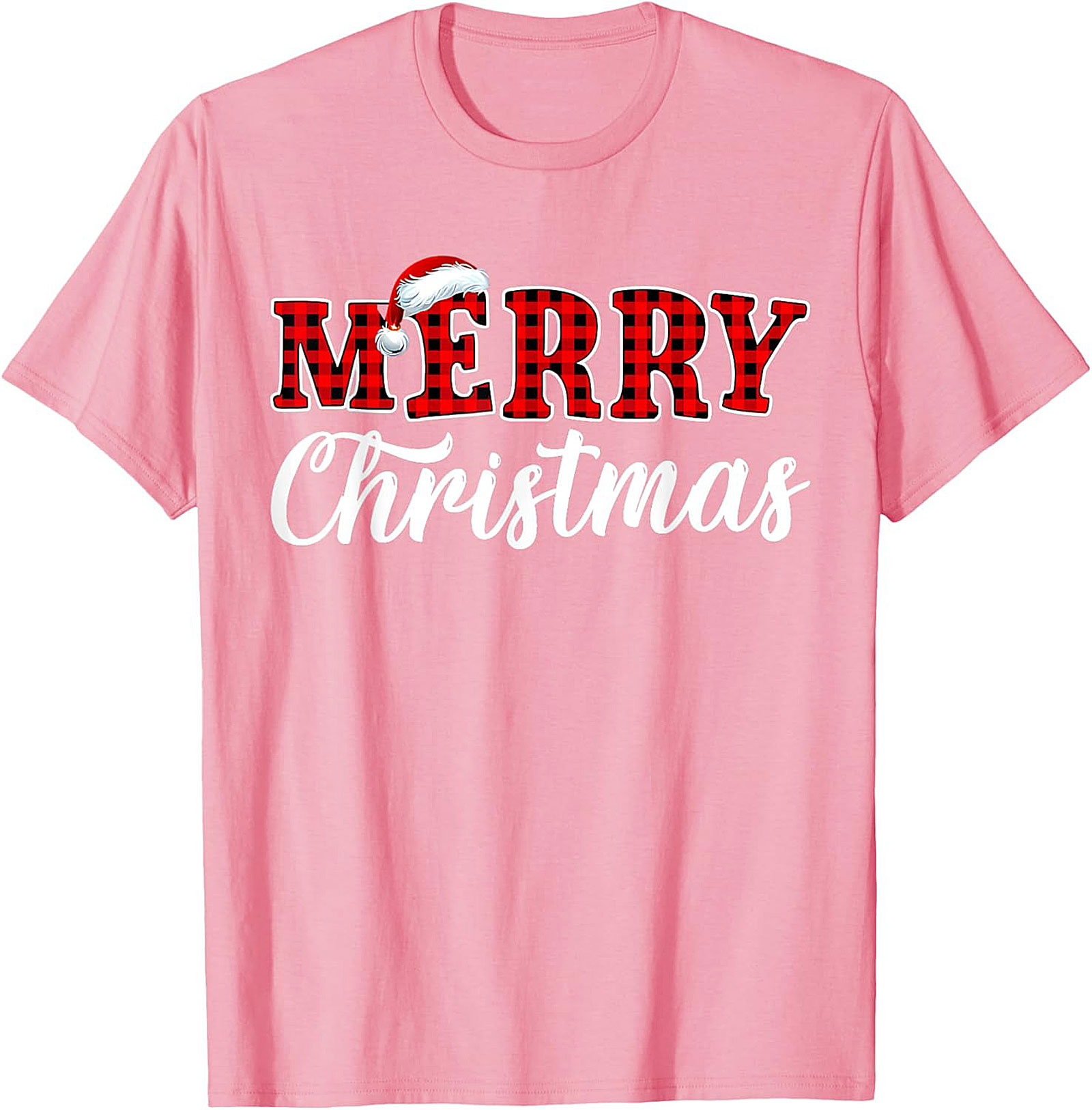 Buffalo Plaid Christmas T-Shirt Festive Holiday Graphic Tee