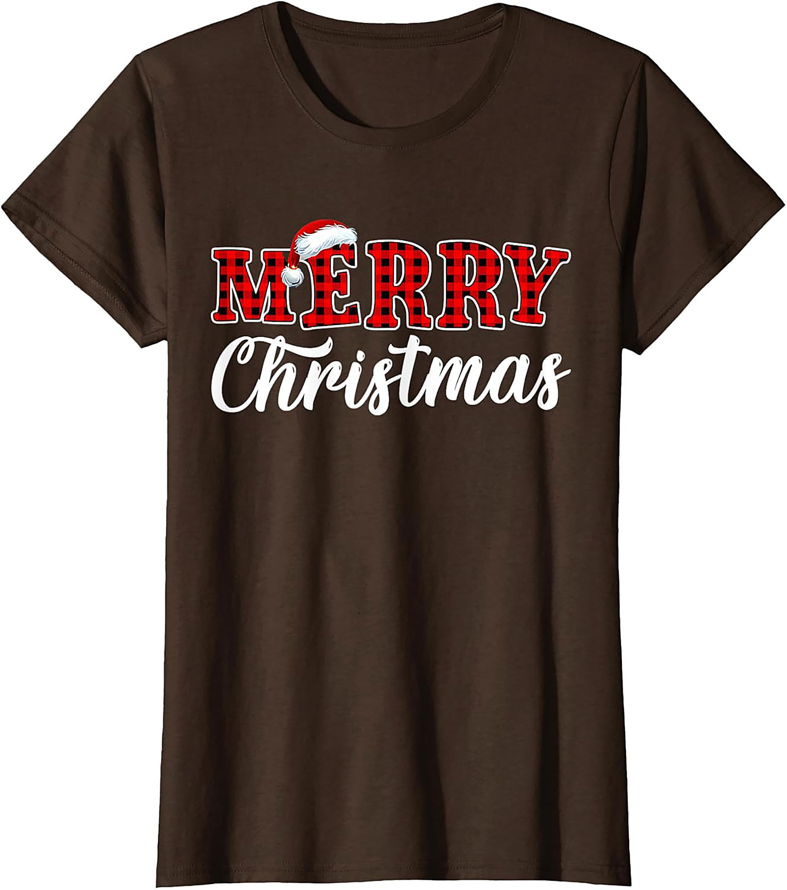 Buffalo Plaid Christmas T-Shirt Festive Holiday Graphic Tee